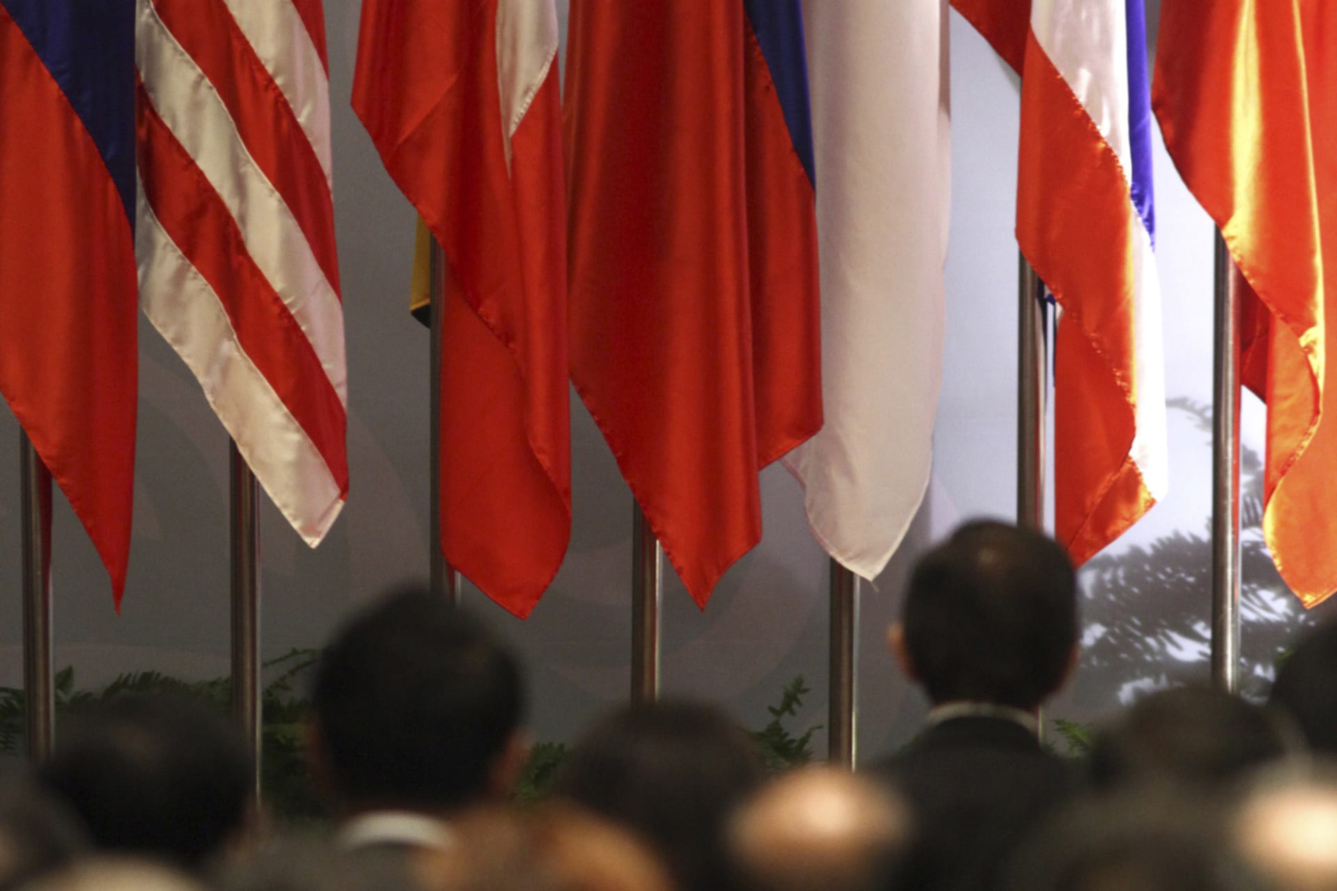 <p>Delegates attend the opening ceremony of the 17th ASEAN Summit and related summits in Hanoi on October 28, 2010.</p>
