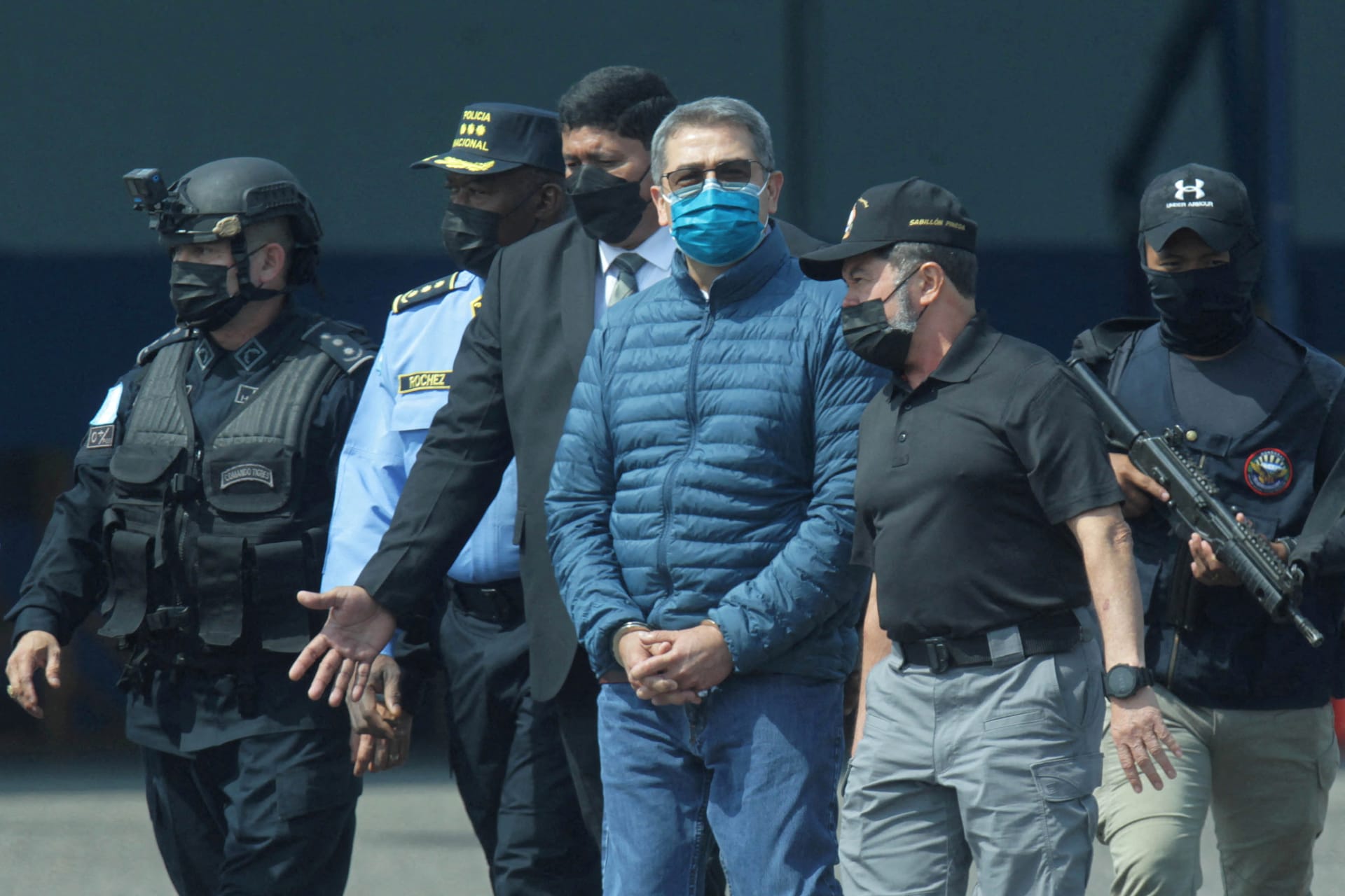 Photo of former Honduran President Juan Orlando Hernandez