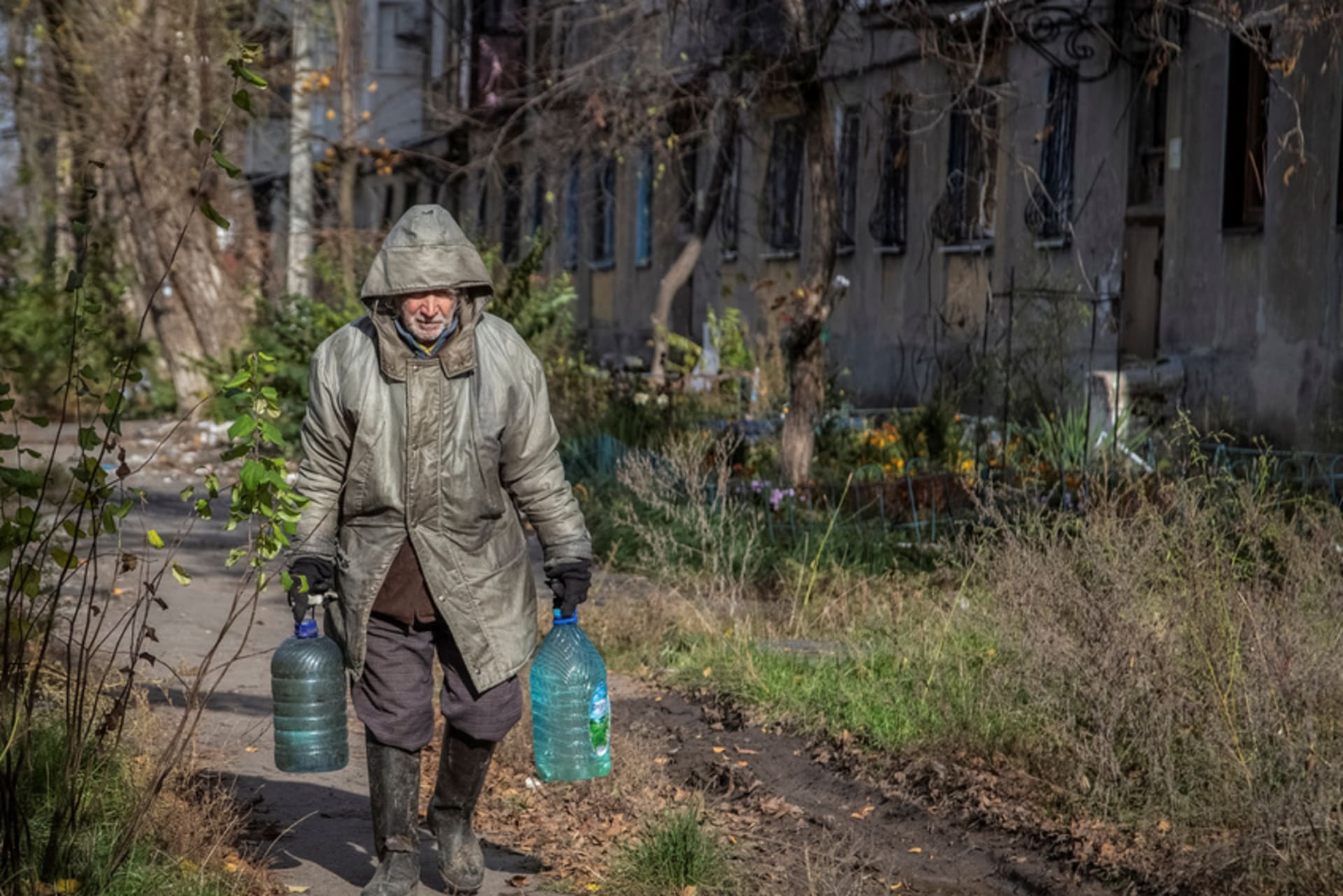 <p>Aftermath of a Russian military strike in Avdiivka.</p>