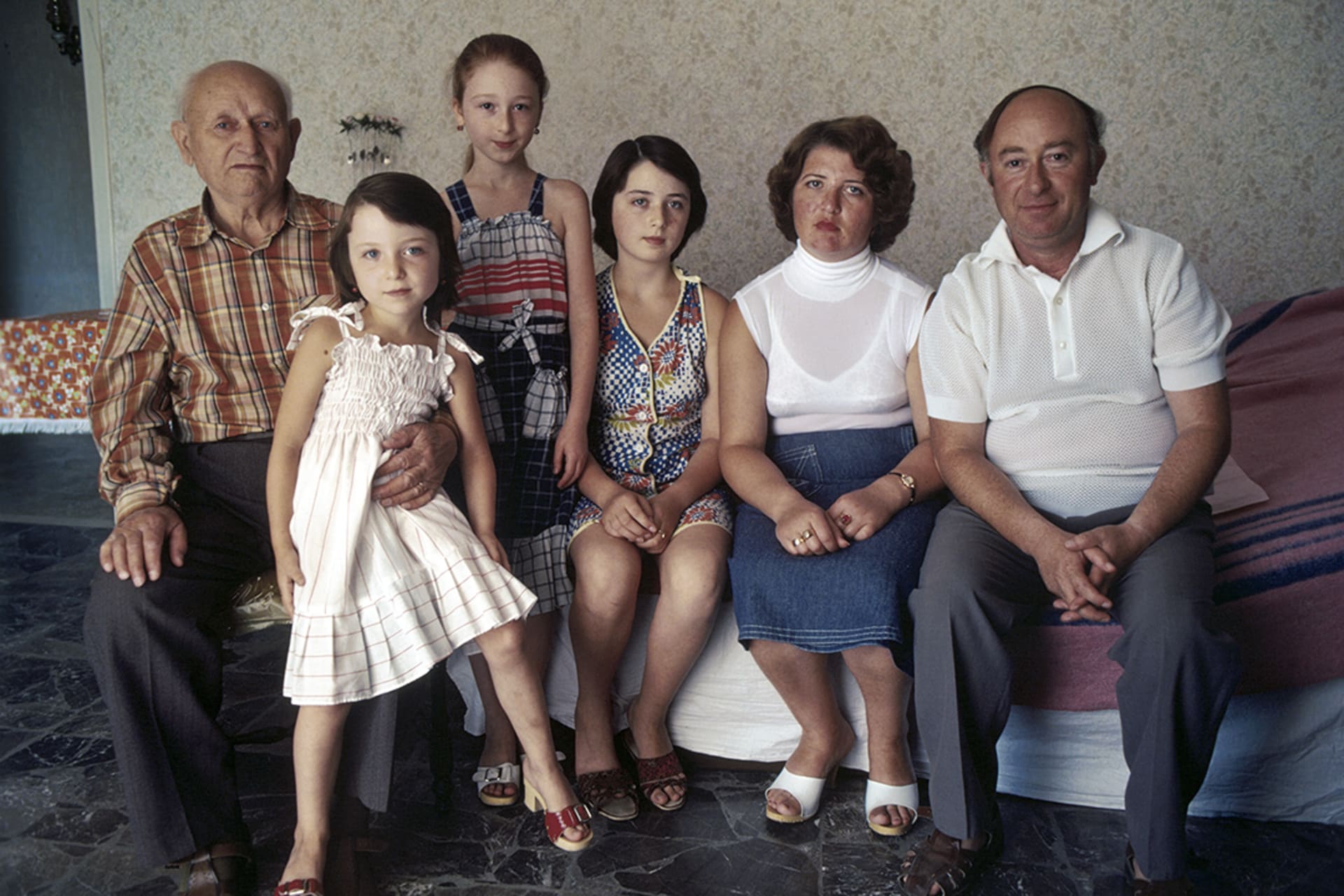 A Soviet Jewish refugee family in Moldova due to receive a U.S. immigration visa in 1979. Nathan Benn/Ottochrome/Corbis/Getty Images