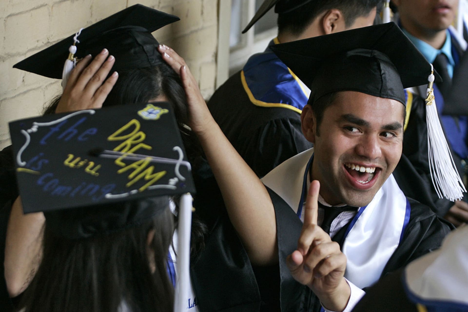 Undocumented students attend a graduation ceremony for "Dreamers" at UCLA. Jonathan Alcorn/Reuters