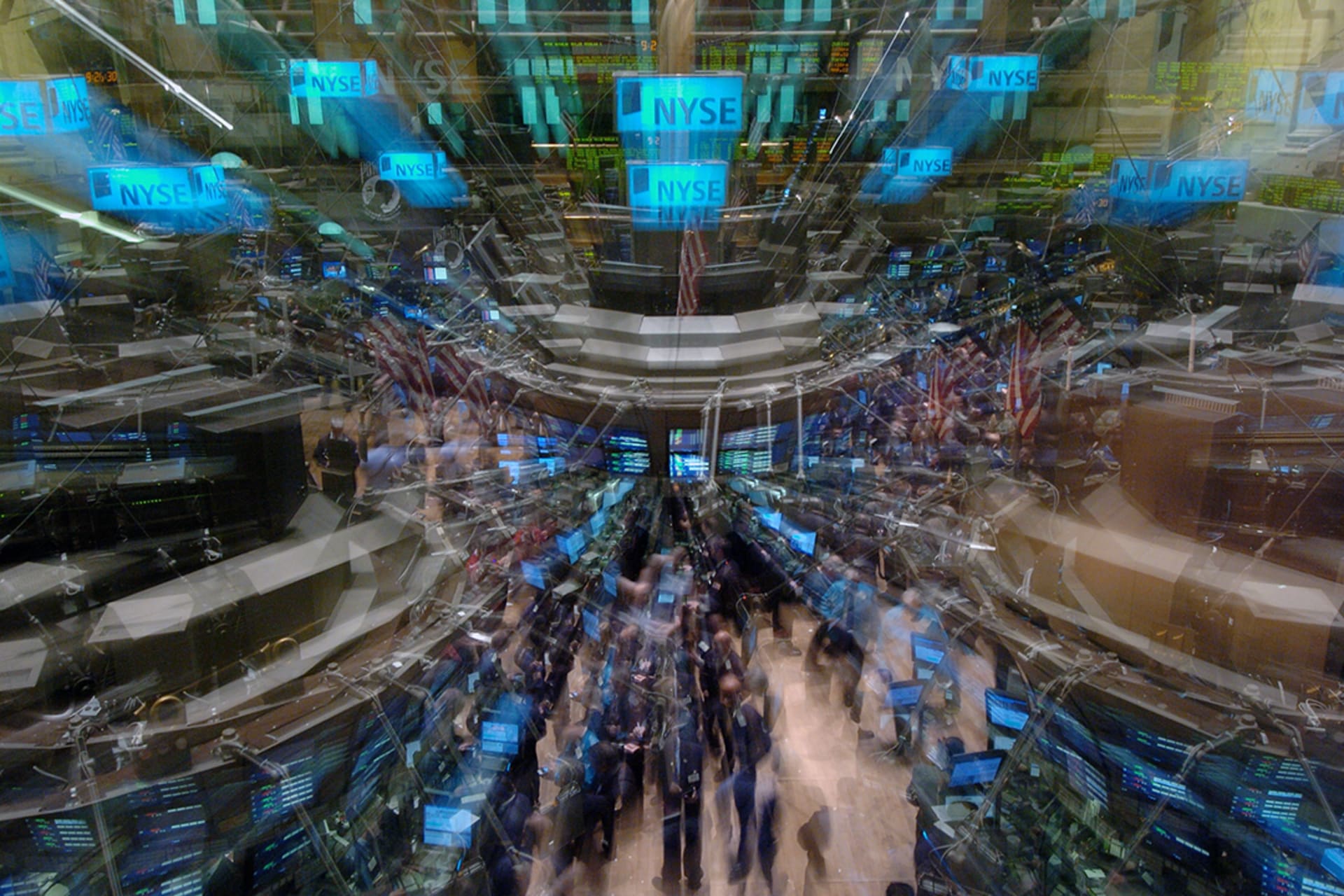 Traders work the floor of the New York Stock Exchange in March 2005. 
