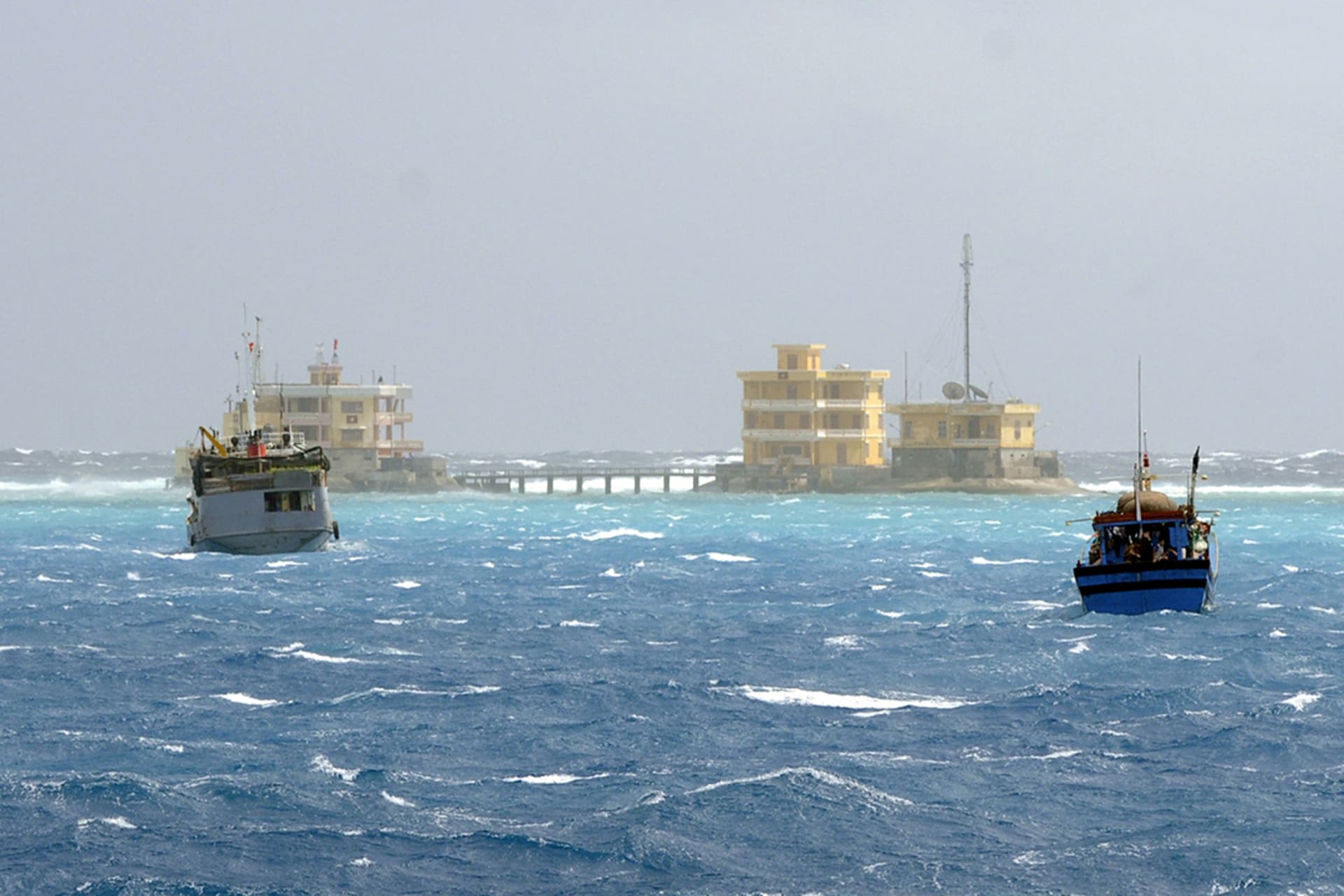 Vietnamese fishing boats sail near the Spratly Islands in early 2013. Quang Le/Reuters