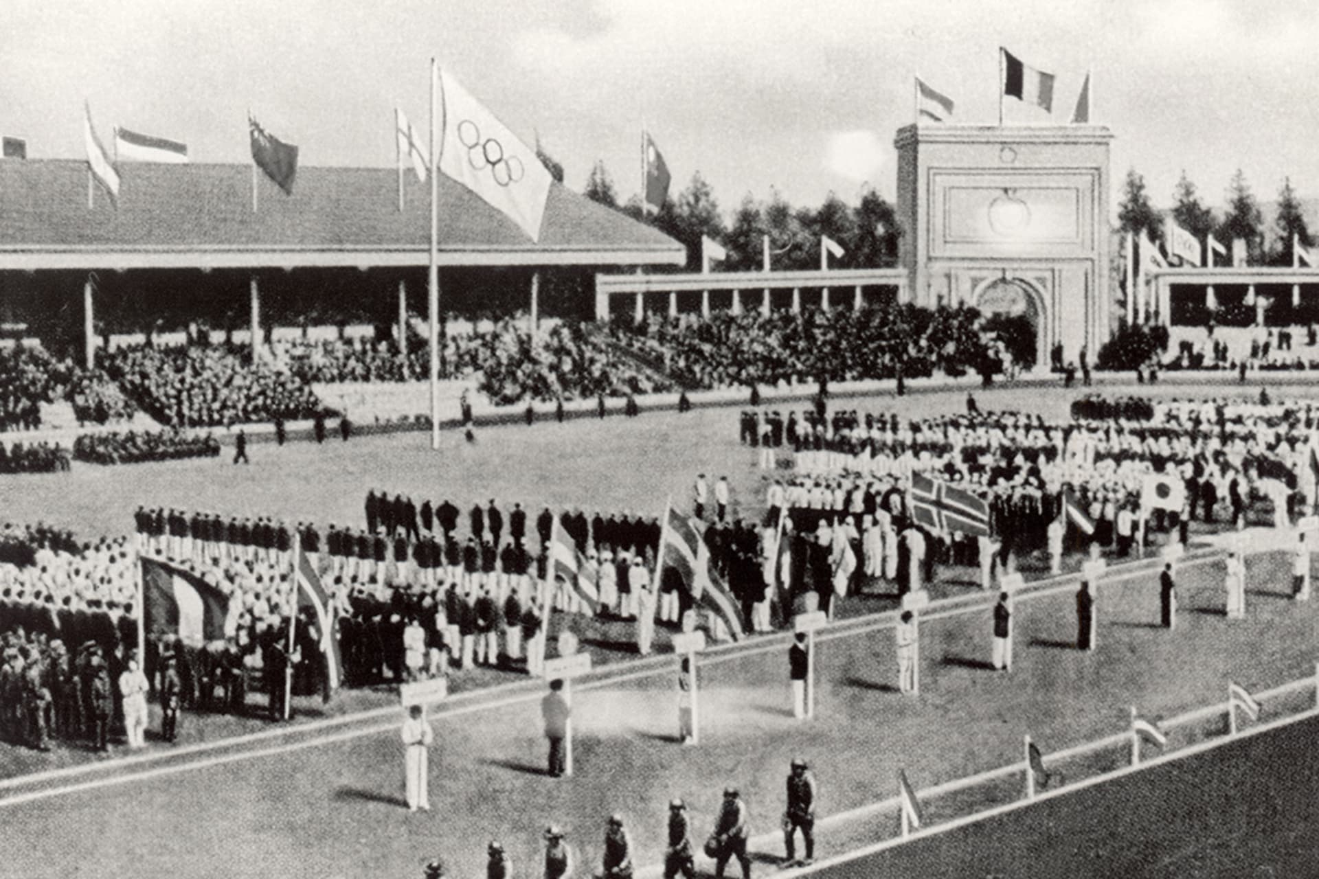 The 1920 Olympics in Antwerp, Belgium, are a solemn affair, as many of the athletes who had participated in the 1912 games were killed during the war. Getty Images