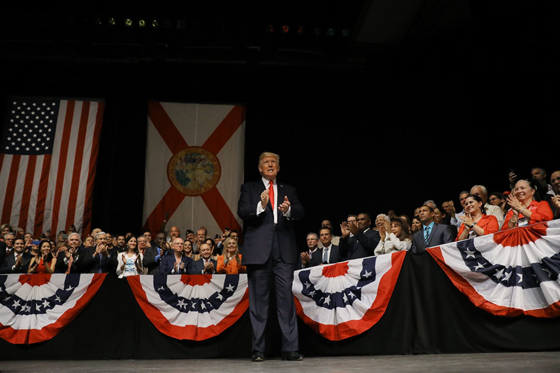 Trump prepares to deliver a speech on U.S.-Cuba relations. Carlos Barria/Reuters