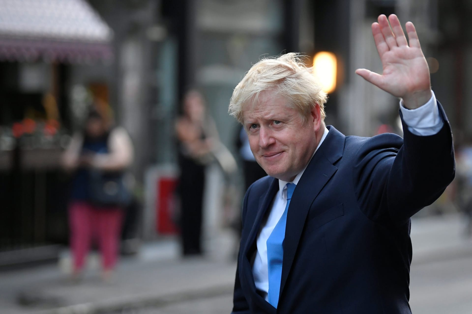 <p>British Prime Minister Boris Johnson in central London.</p>