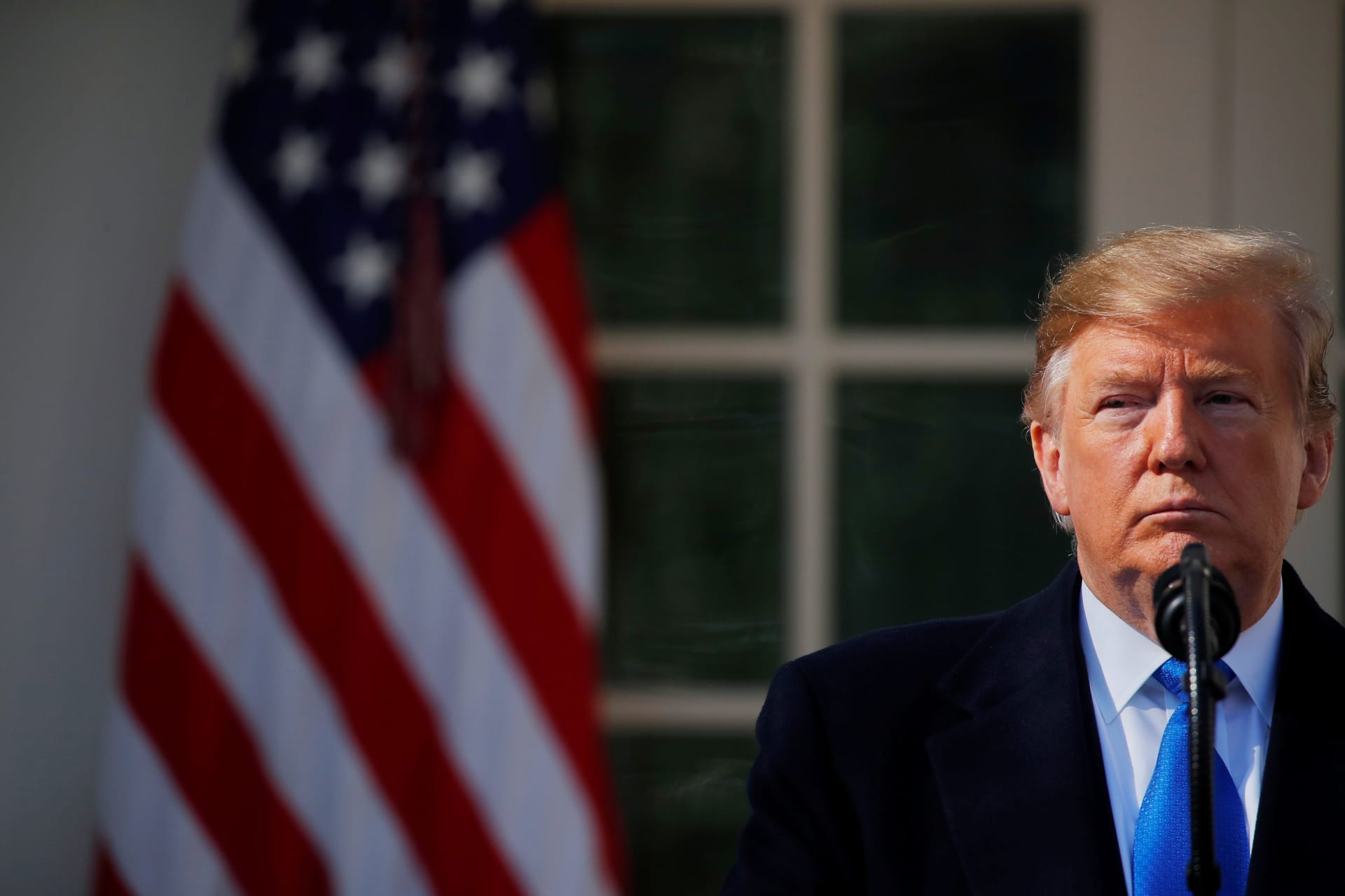 <p>President Donald Trump declares a national emergency.</p>
