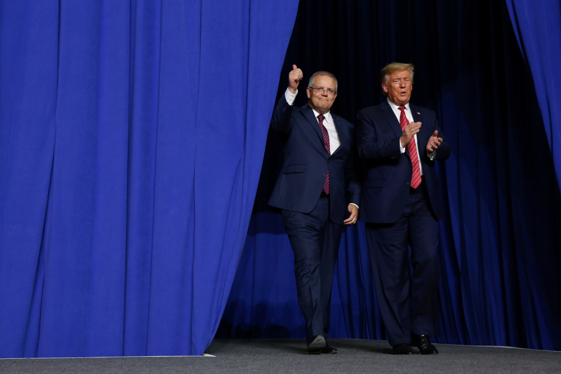 <p>U.S. President Donald J. Trump and Australian Prime Minister Scott Morrison in Wapakoneta, Ohio.</p>
