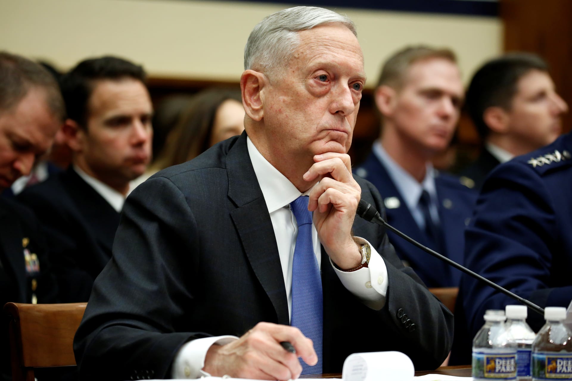 <p>Secretary of Defense Jim Mattis testifies before the House Armed Services Committee. </p>
