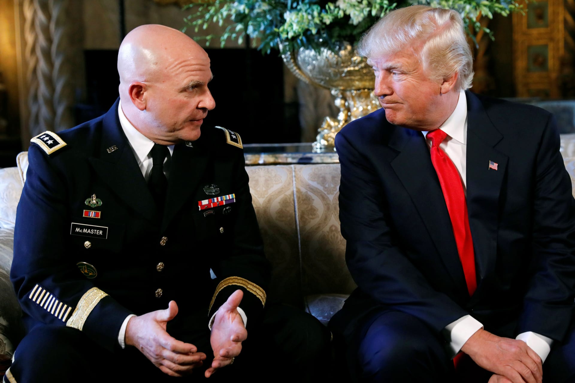<p>U.S. President Donald J. Trump announces Army Lt. Gen. H.R. McMaster as his National Security Adviser at his Mar-a-Lago estate.</p>
