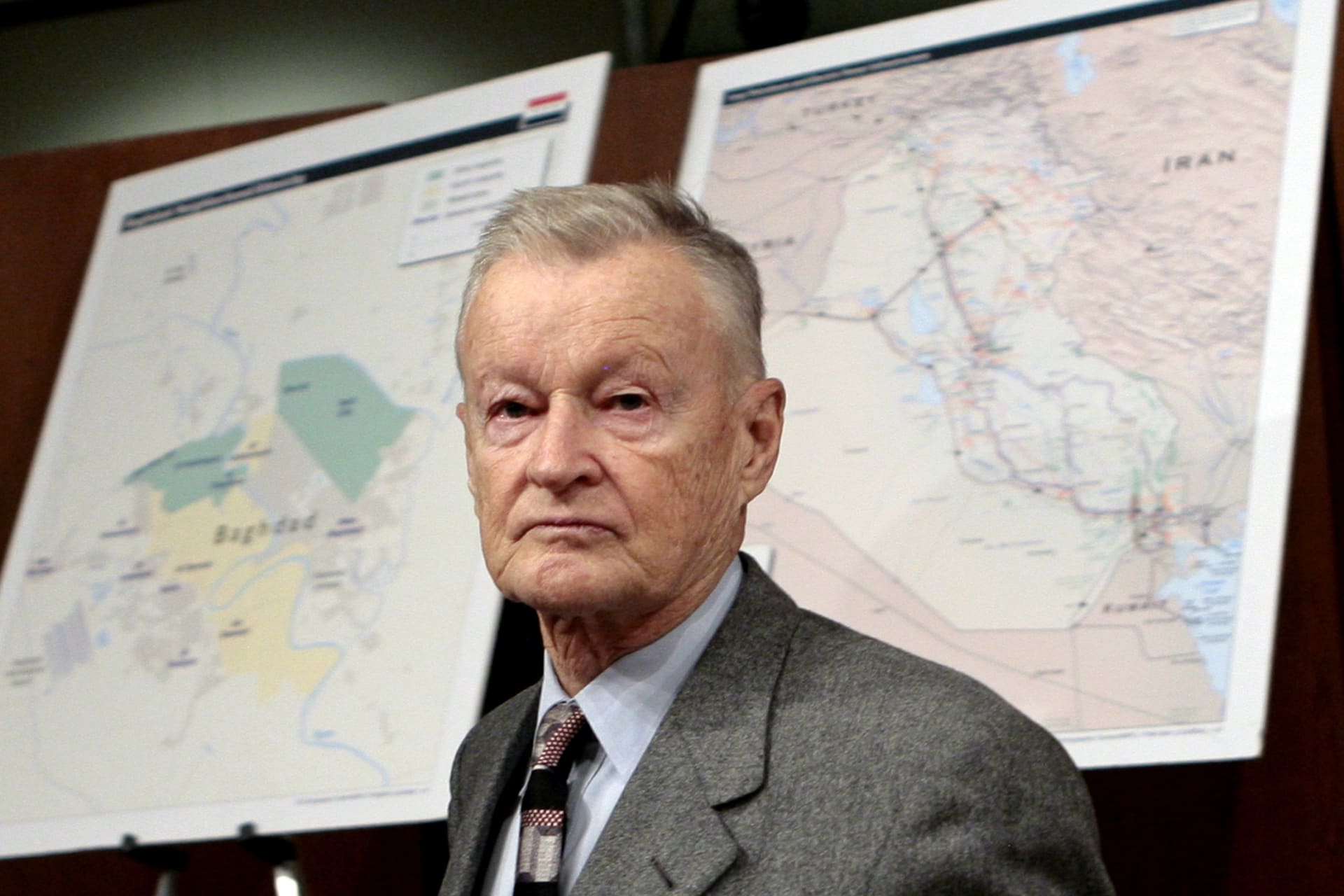 <p>Former National Security Advisor Zbigniew Brzezinski arrives to testify before the Senate Foreign Relations Committee on February 1, 2007.</p>
