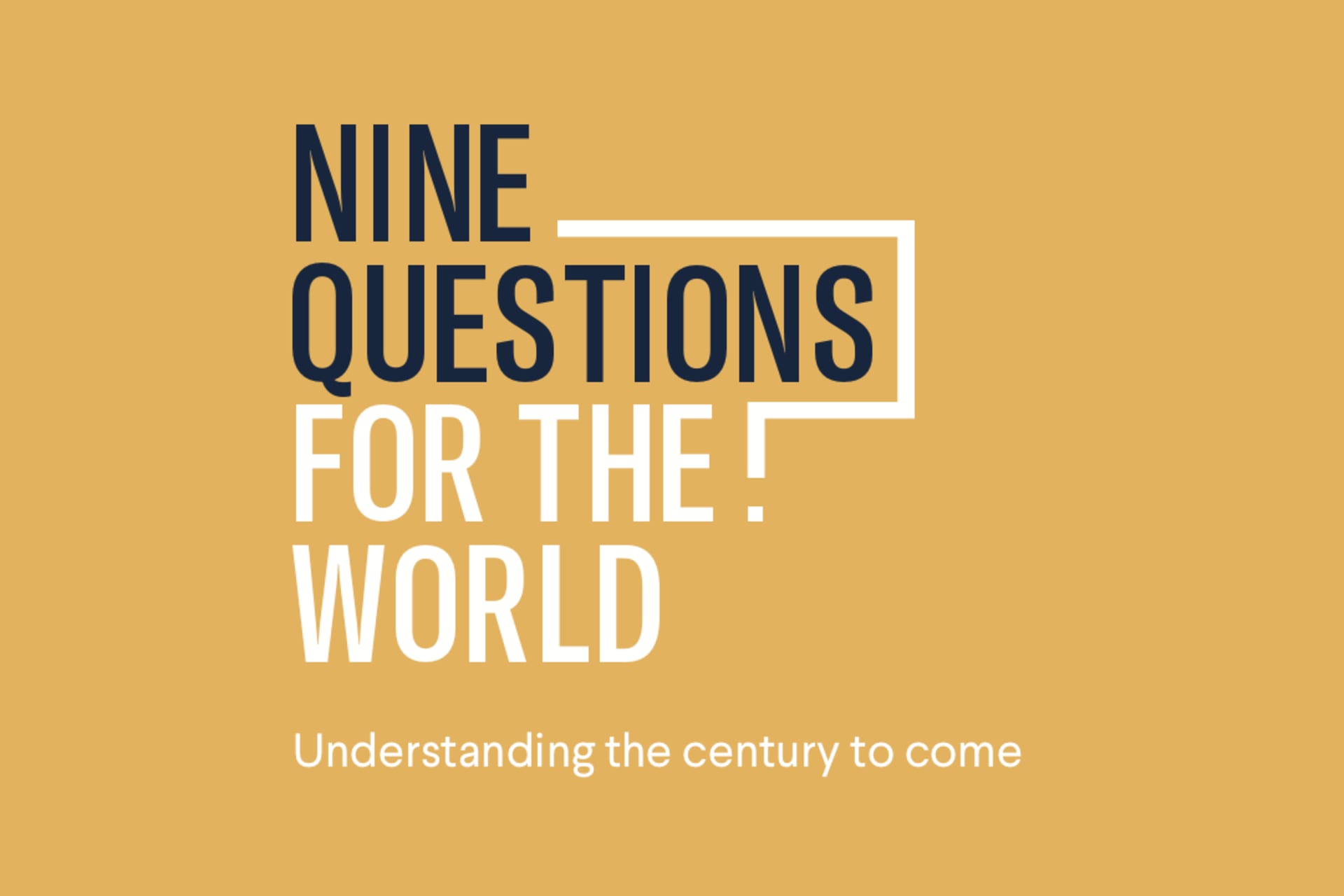 Trailer: Nine Questions for the World