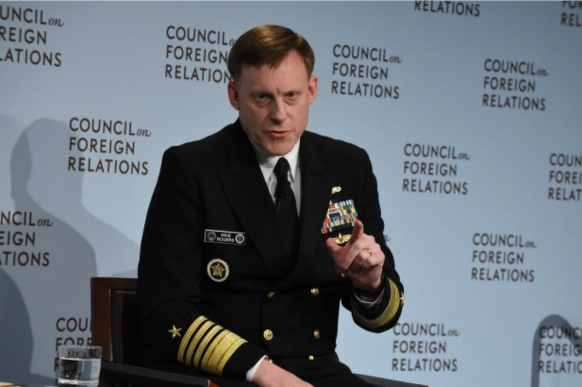 <p>Admiral Mike Rogers, director of the National Security Agency and the commander of U.S. Cyber Command.</p>
