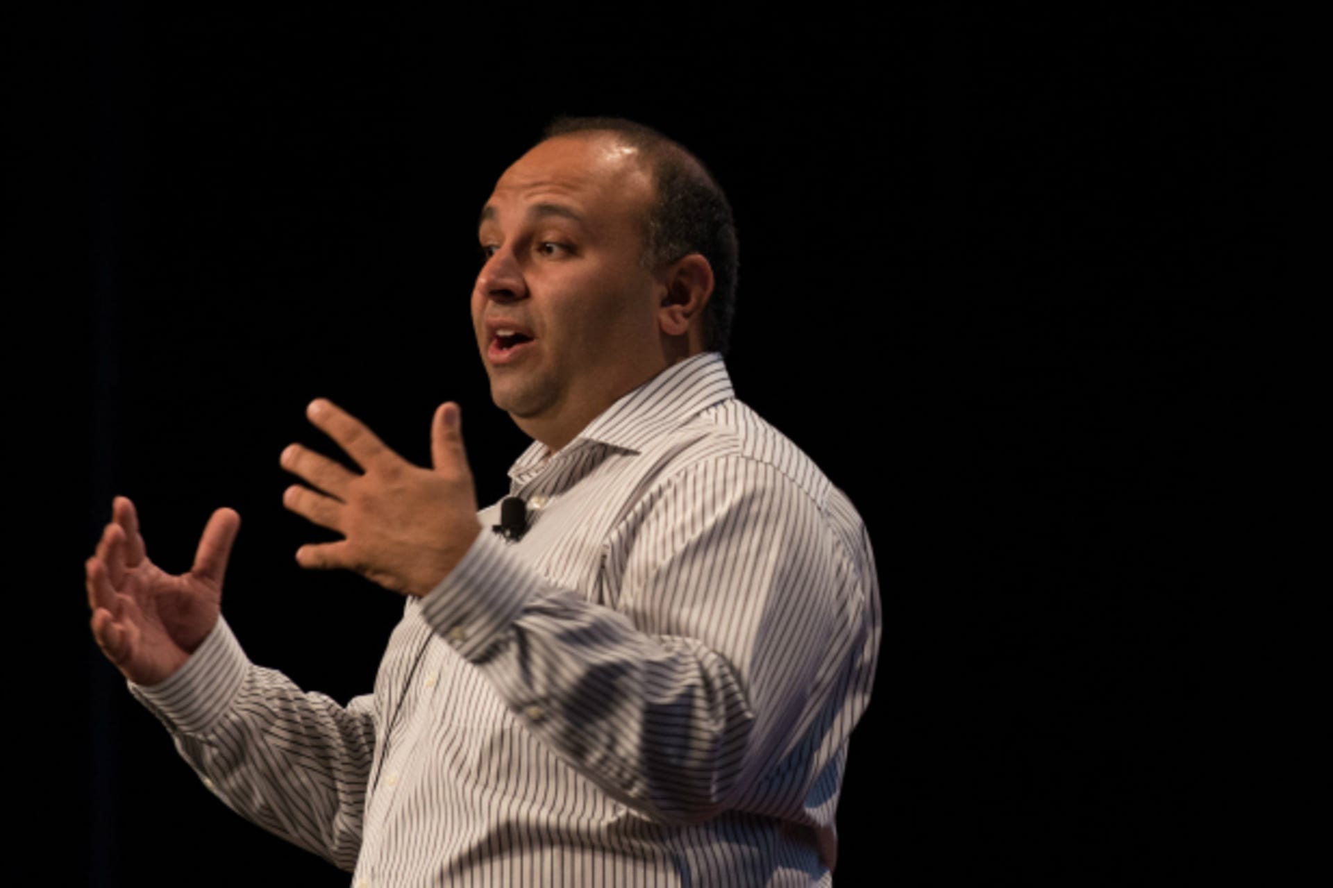 <p>Rayid Ghani at the CeBIT 2013 Start Up Conference in Sydney, Australia. </p>
