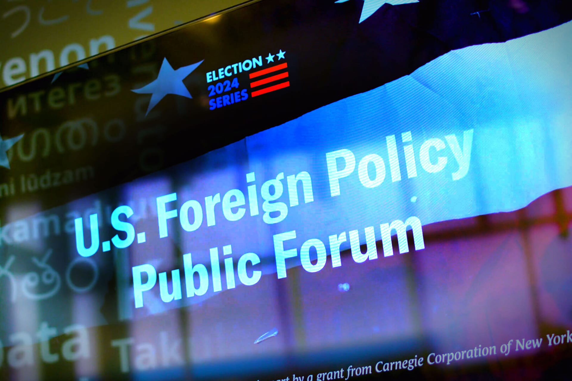 Foreign Policy in the 2024 Election: CFR on Campus