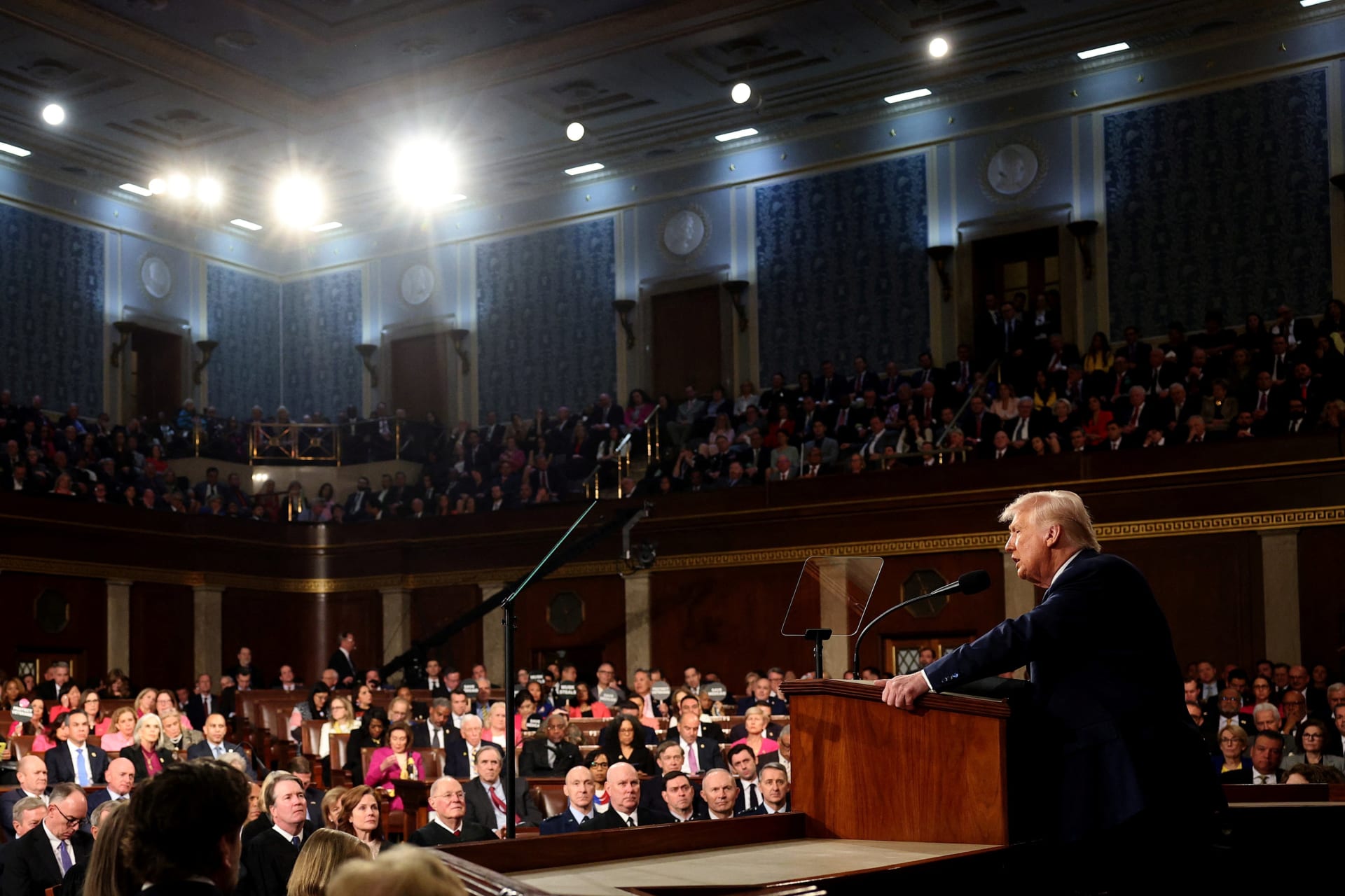 <p>U.S. President Donald Trump addresses a joint session of Congress at the U.S. Capitol on March 4, 2025 in Washington, DC.</p>
