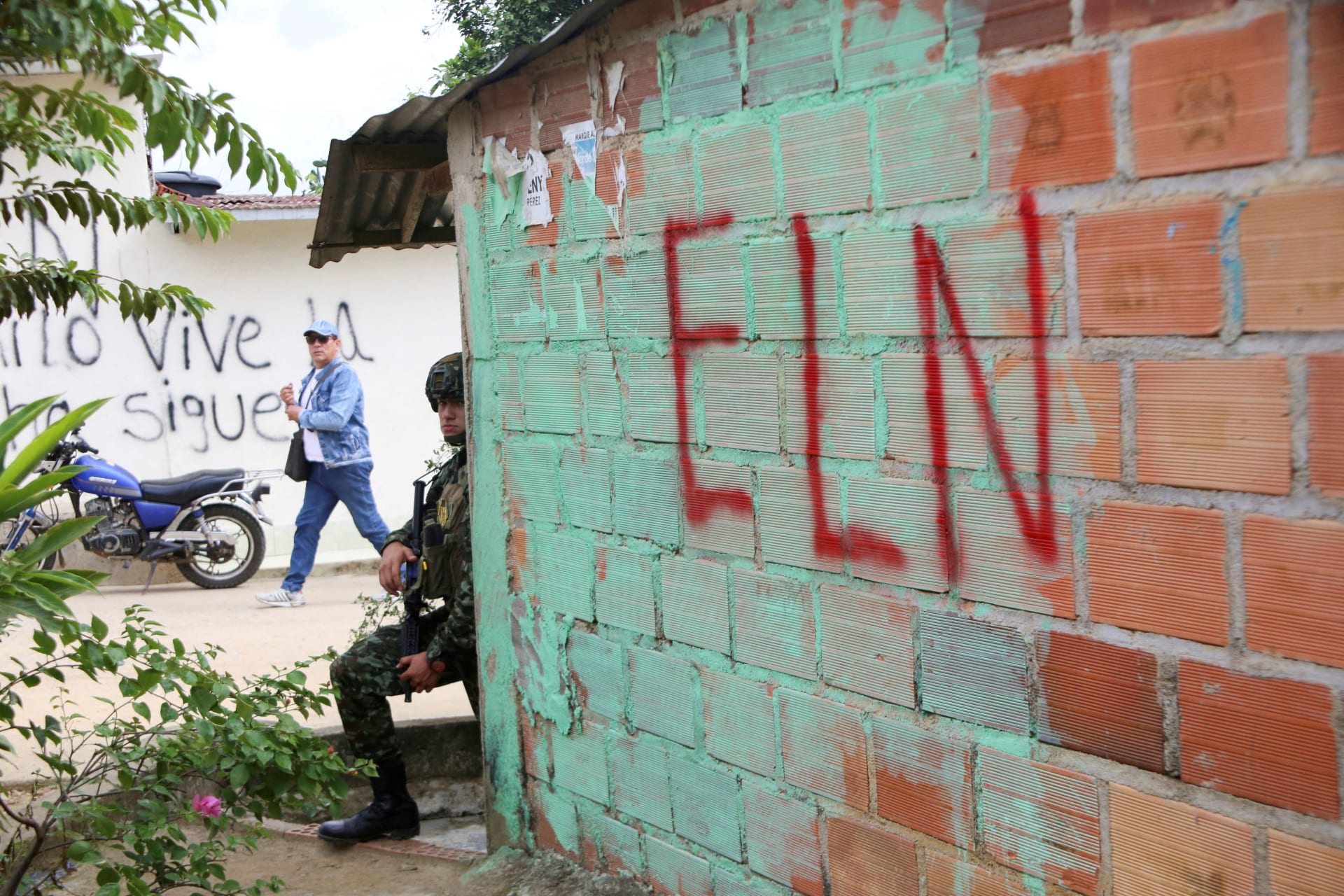 Photo of a Colombian soldier in Catatumbo
