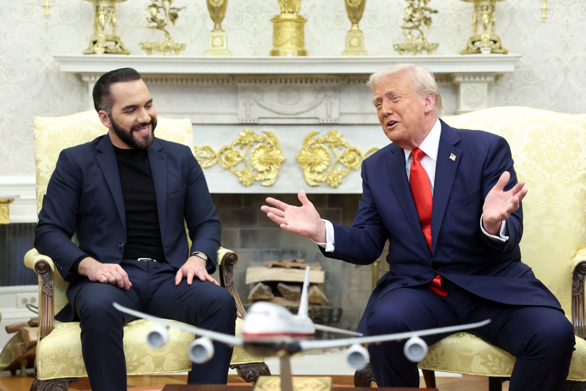 El Salvador's Bukele meets with Trump