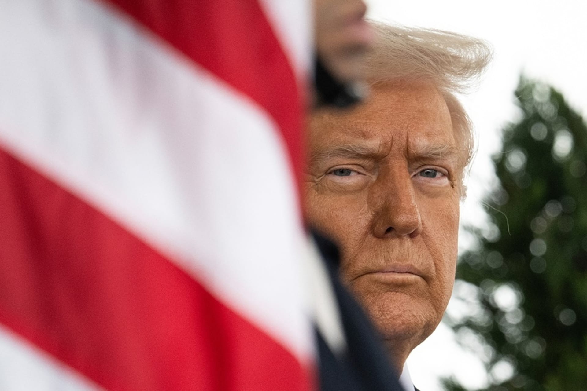 <p>President Donald Trump waits outside of the West Wing at the White House in Washington, DC, February 11, 2025. </p>
