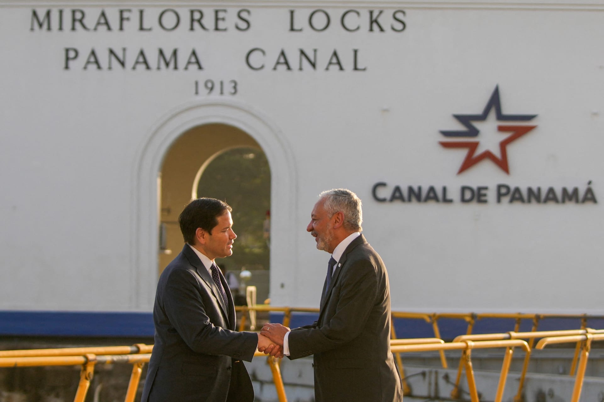 Photo of U.S. Secretary of State Marco Rubio at the Panama Canal