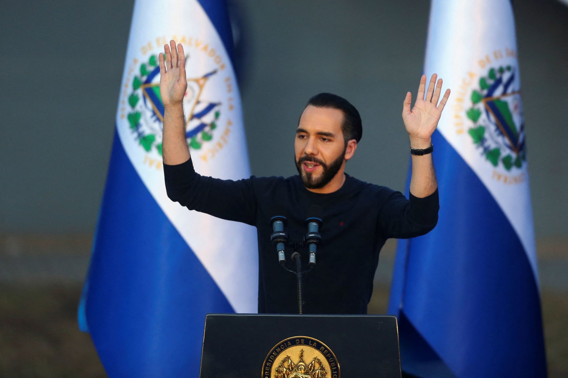 Photo of the President of El Salvador Nayib Bukele