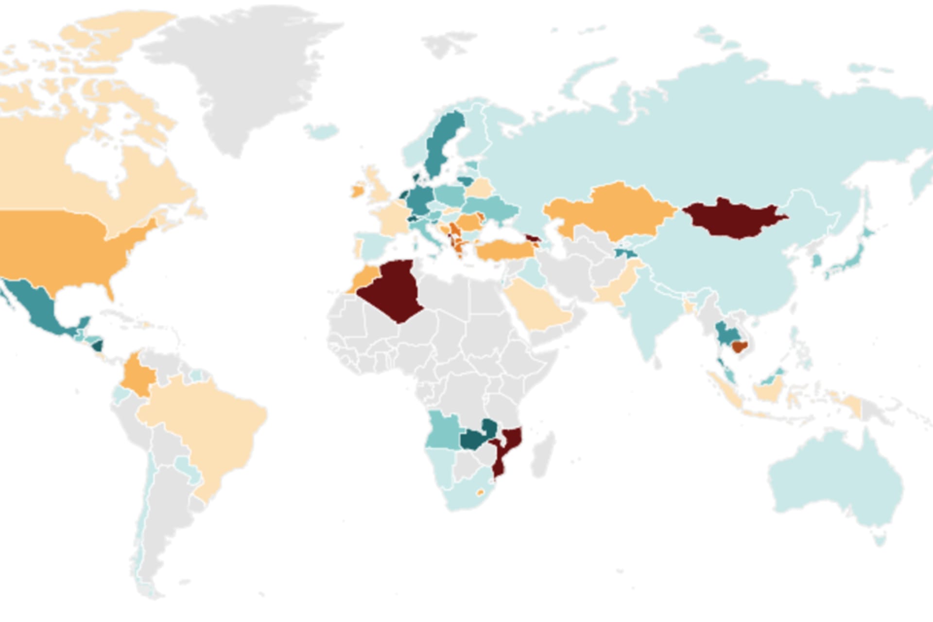 map tracking global trade