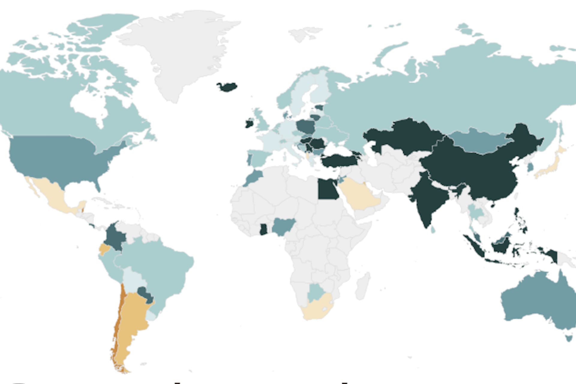map tracking global growth