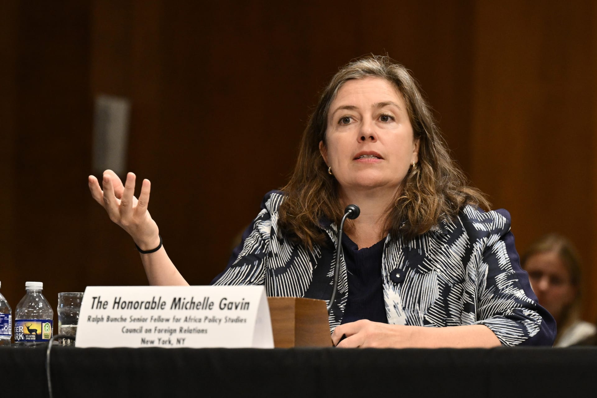 Michelle Gavin testifying before Senate Committee on Foreign Relations in May 2025