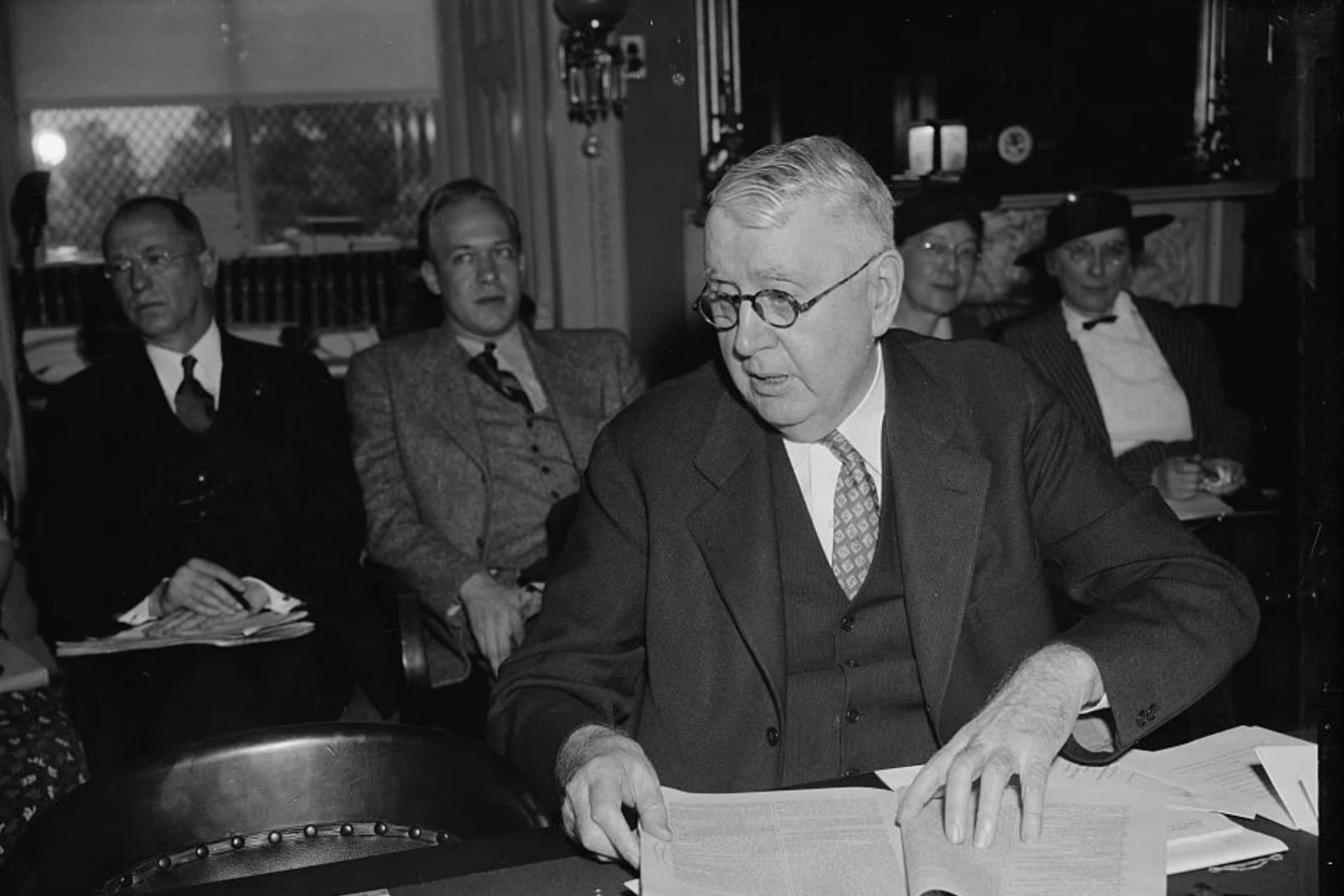 <p>Rep. Louis Ludlow appealed for approval of a constitutional amendment requiring a referendum on participation in a foreign war.</p>
