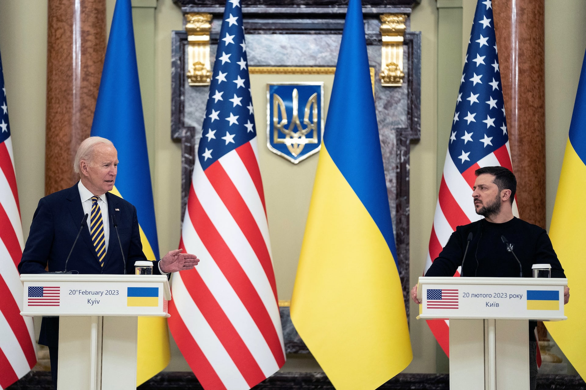 <p>U.S. President Joe Biden visits Kyiv.</p>