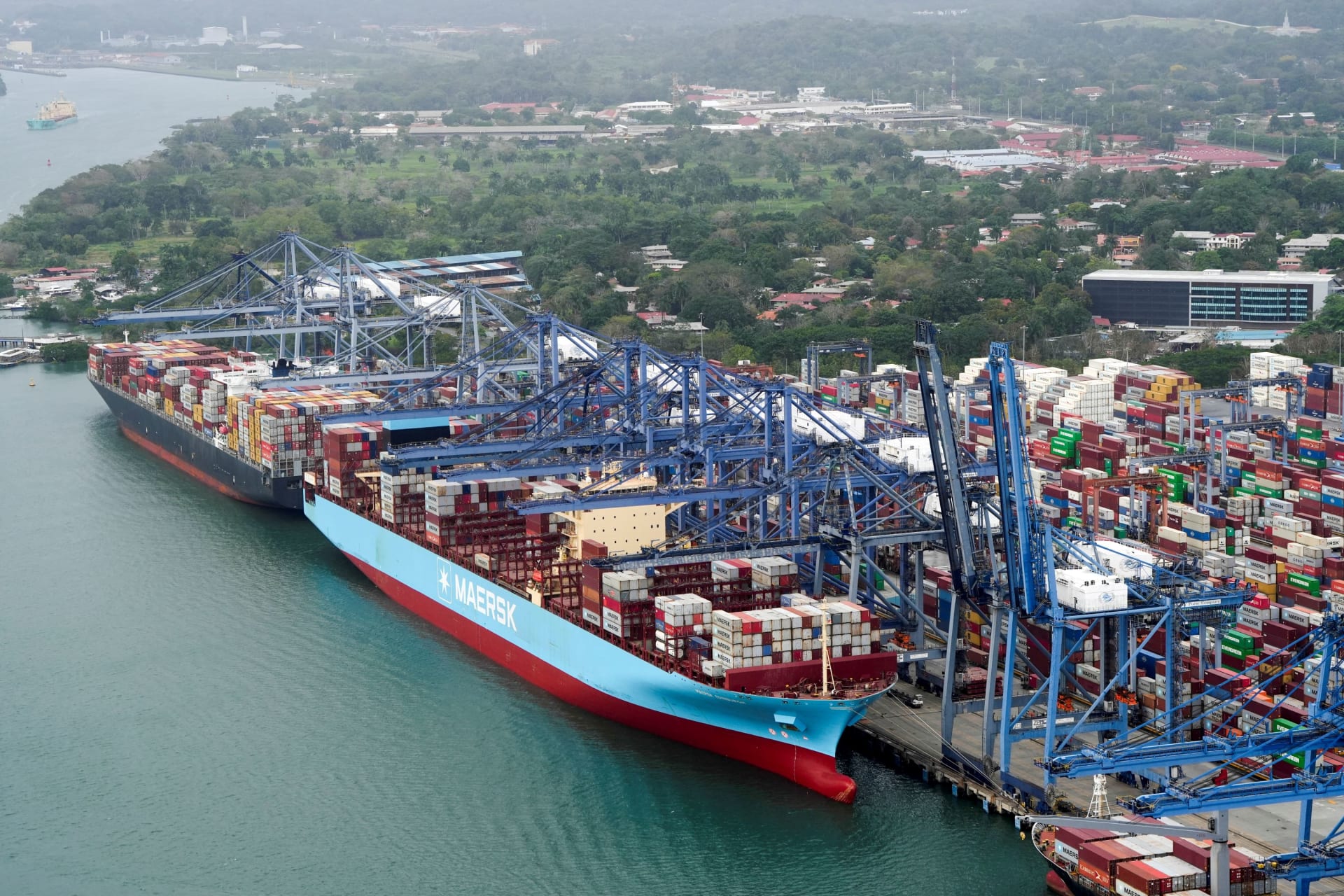 Aerial Photo of the Panama Canal