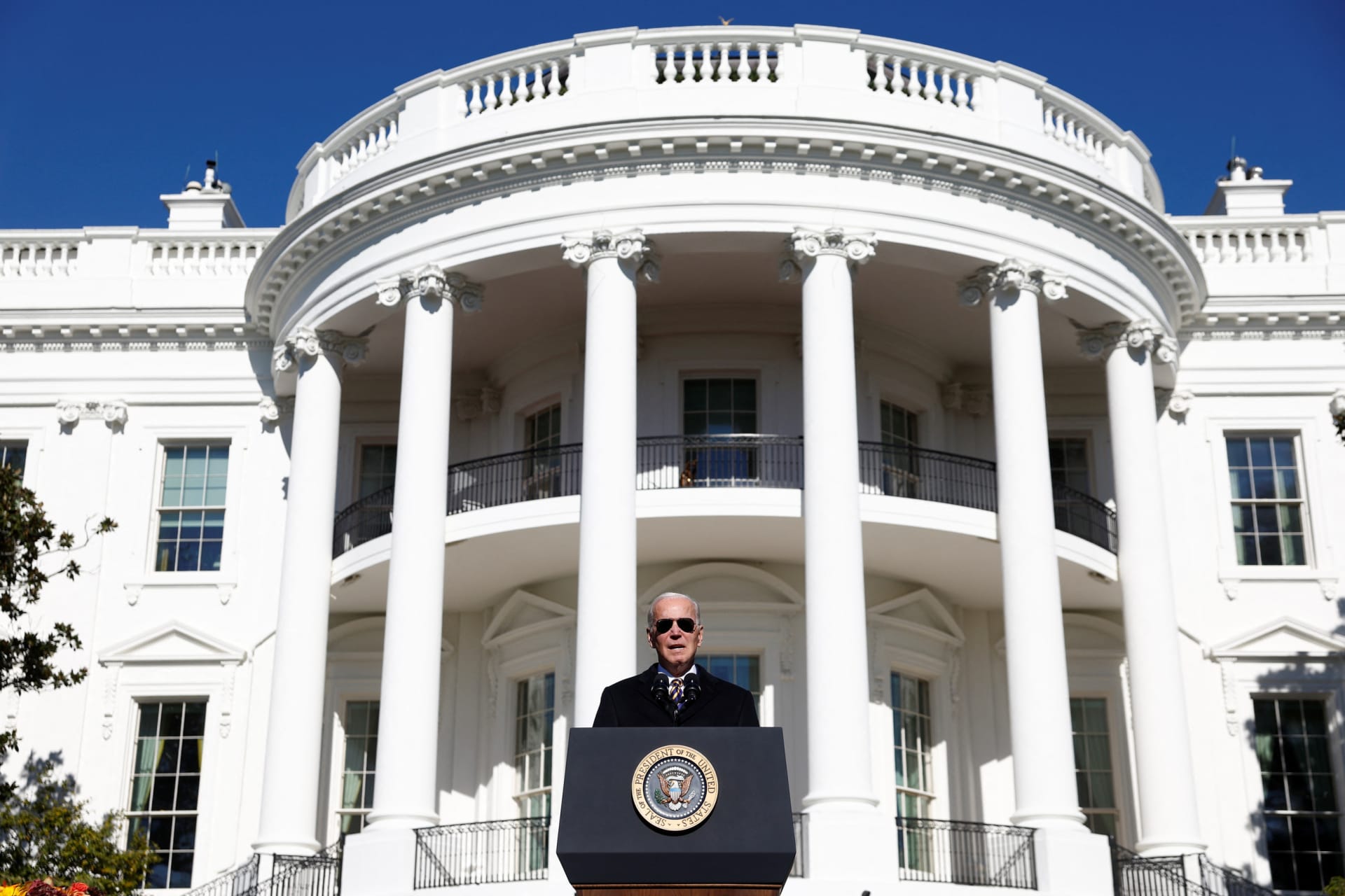<p>U.S. President Biden pardons the National Thanksgiving Turkeys in the annual ceremony at the White House.</p>
