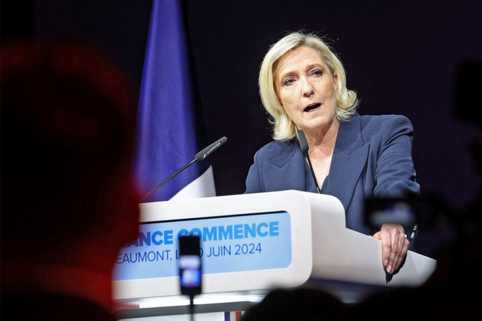 Marine Le Pen Bloomberg France Political Gridlock
