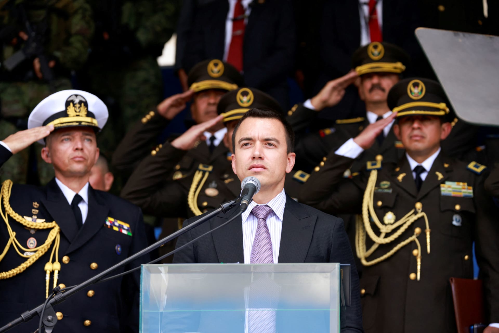 Photo of Ecuadorian President Daniel Noboa