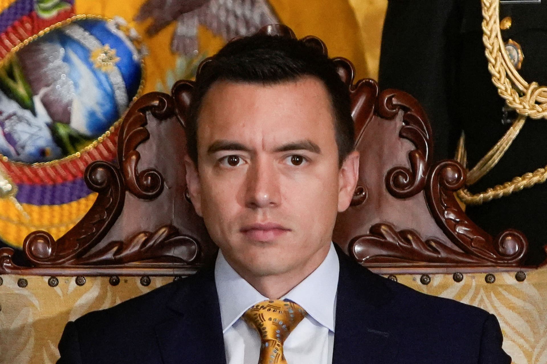 Photo of Ecuadorian President Daniel Noboa