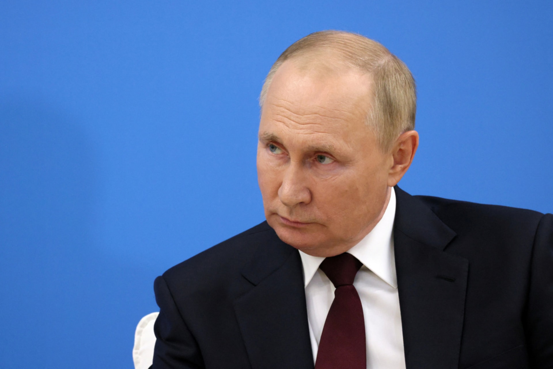 <p>Russian President Putin conducts an open lesson on Knowledge Day in Kaliningrad.</p>