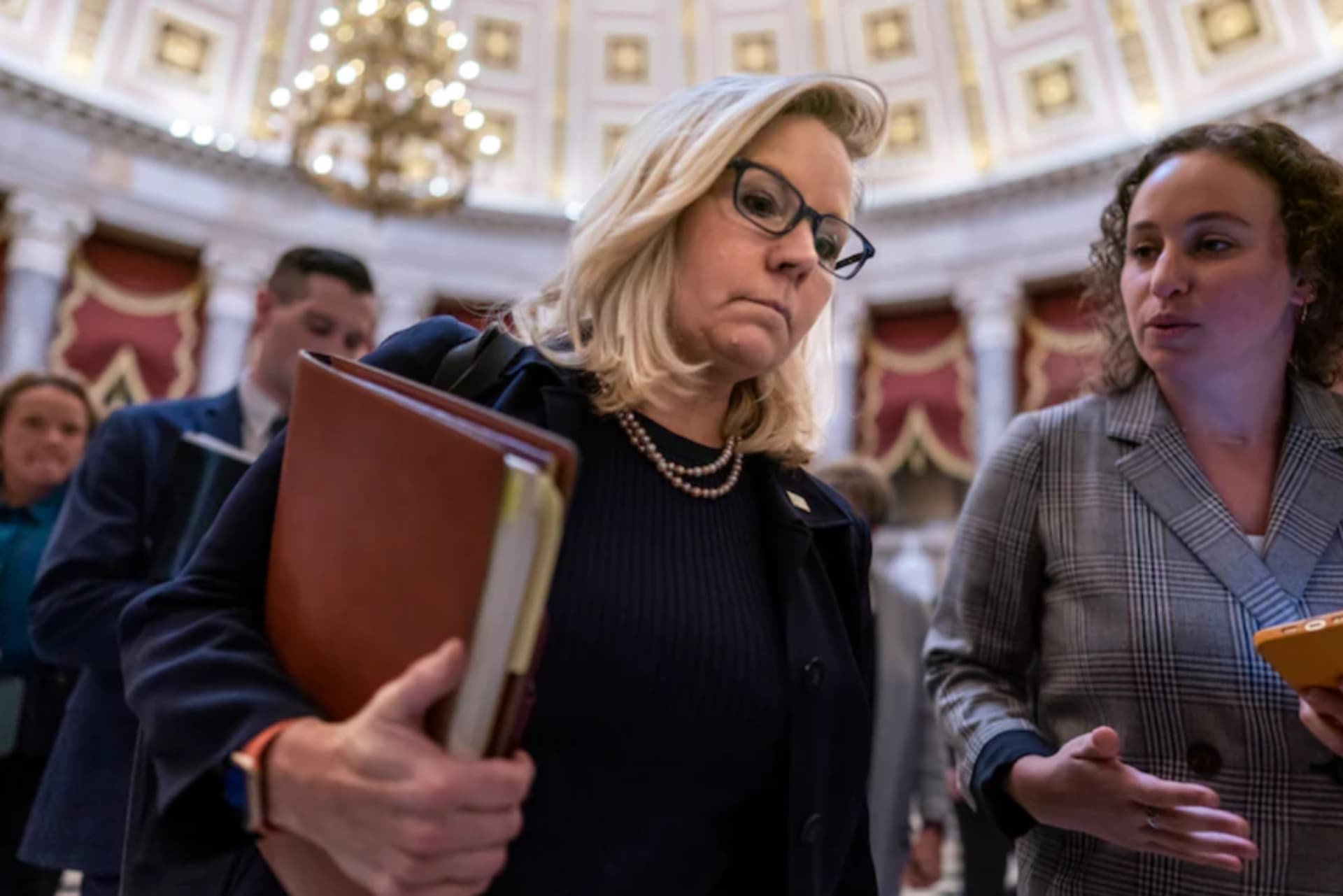 <p>Rep. Liz Cheney (R-Wyo.) vice chairwoman of the House committee investigating the Jan. 6, 2021, attack on the Capitol, at the Capitol on Sept. 30.</p>
