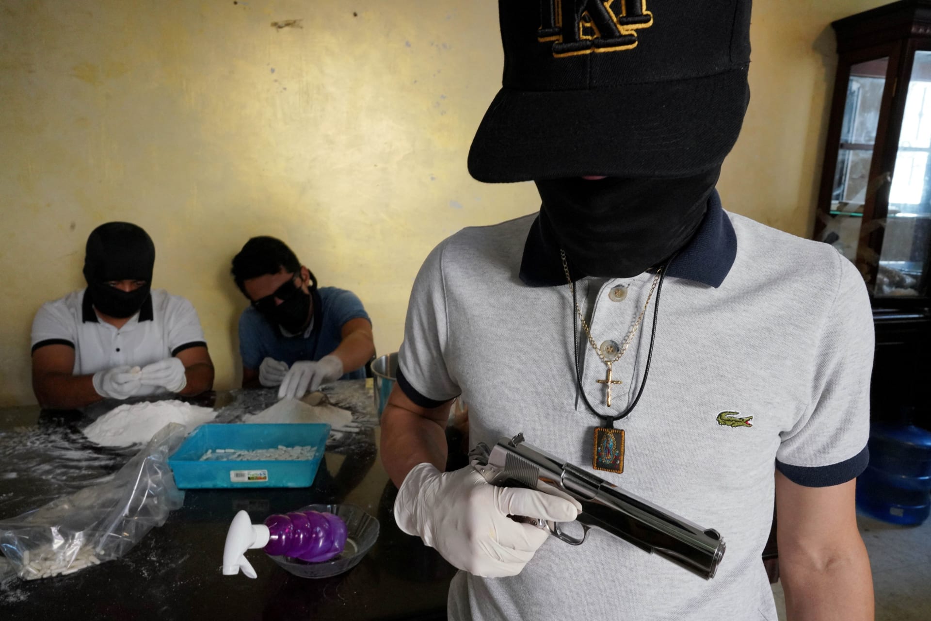 Photo of members of the Sinaloa Cartel