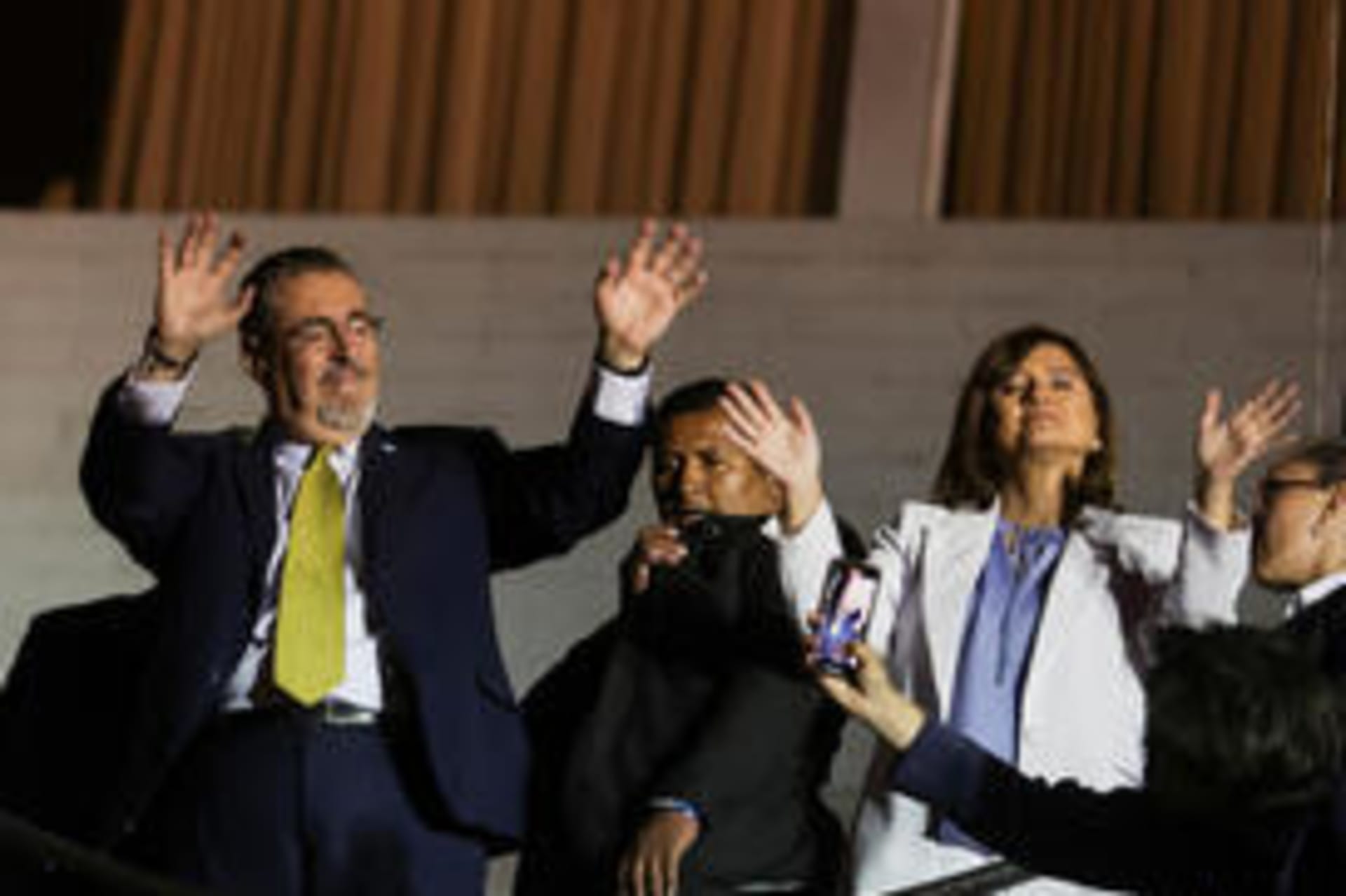 Photo of President-Elect Bernardo Arévalo and Vice President-Elect Karin Herrera