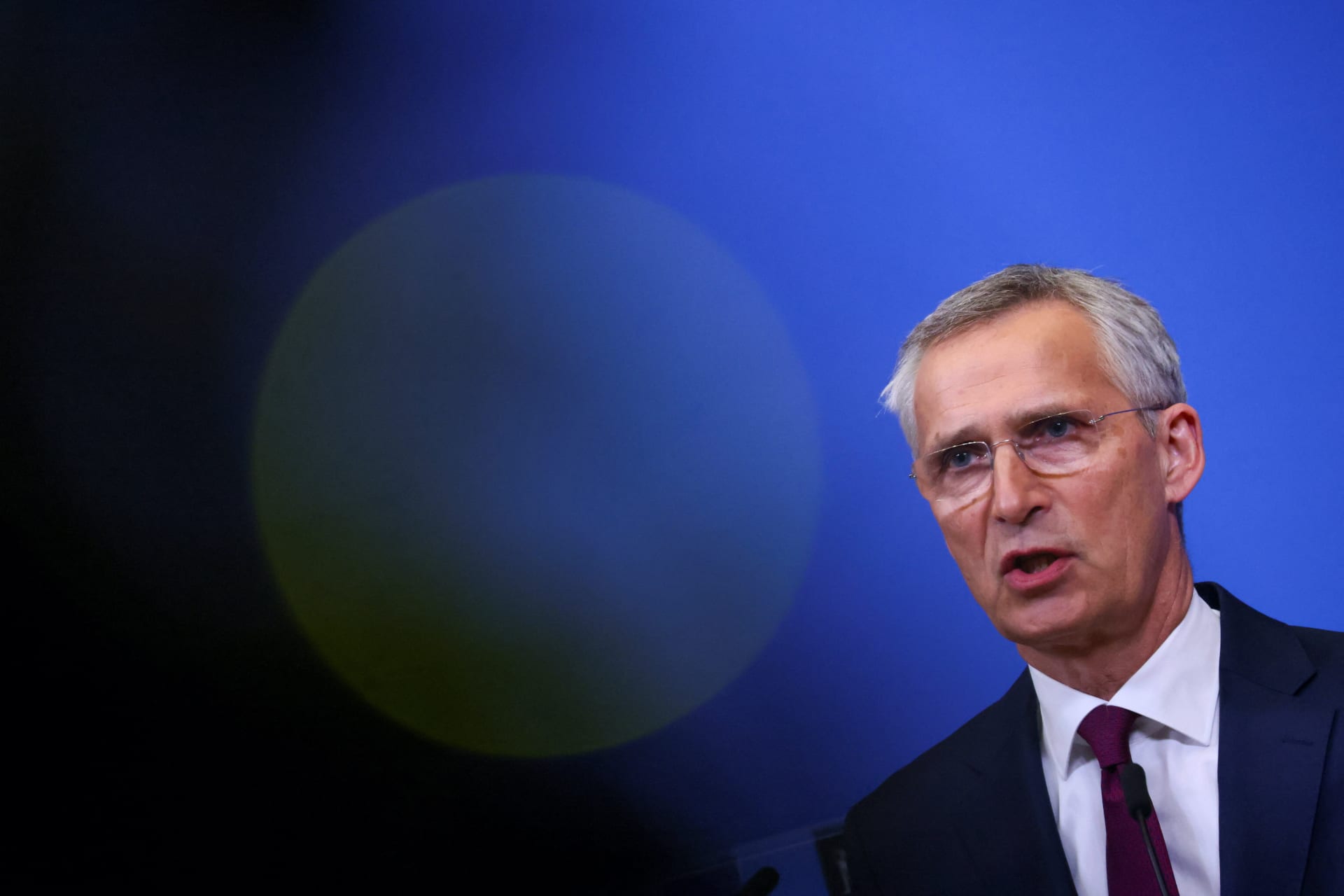 <p>NATO Secretary-General Stoltenberg holds a press conference at the Alliance’s headquarters in Brussels.</p>