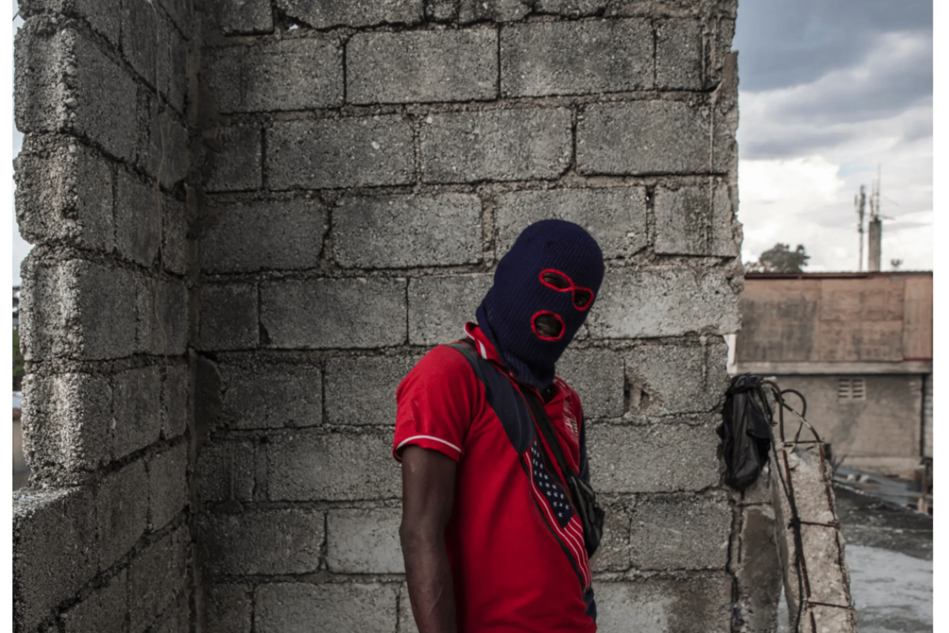 <p>A gang member in the Portail Leogane neighborhood of Port-au-Prince, Haiti.</p>
