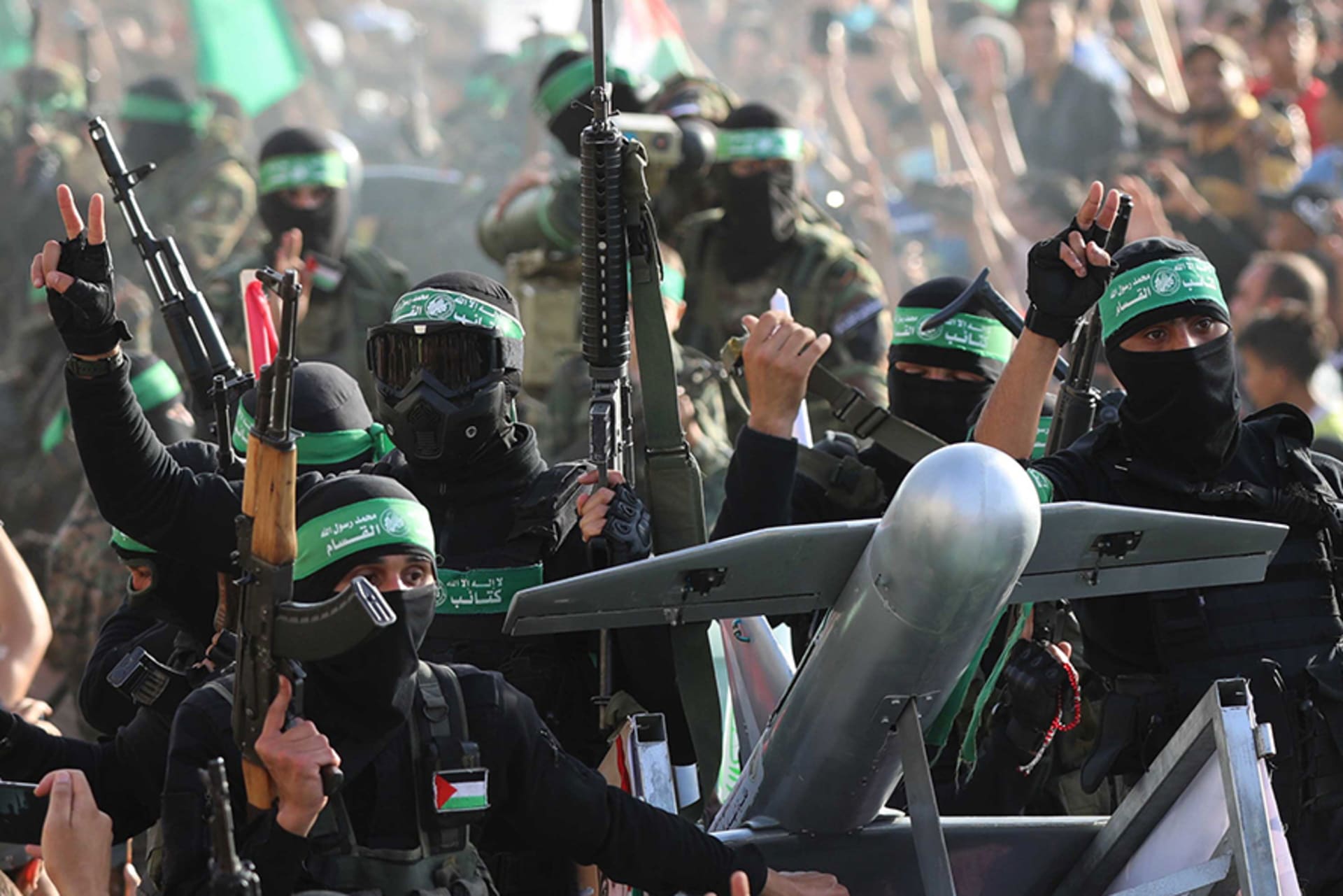 Ezzeddin al-Qassam Brigades parade in Gaza