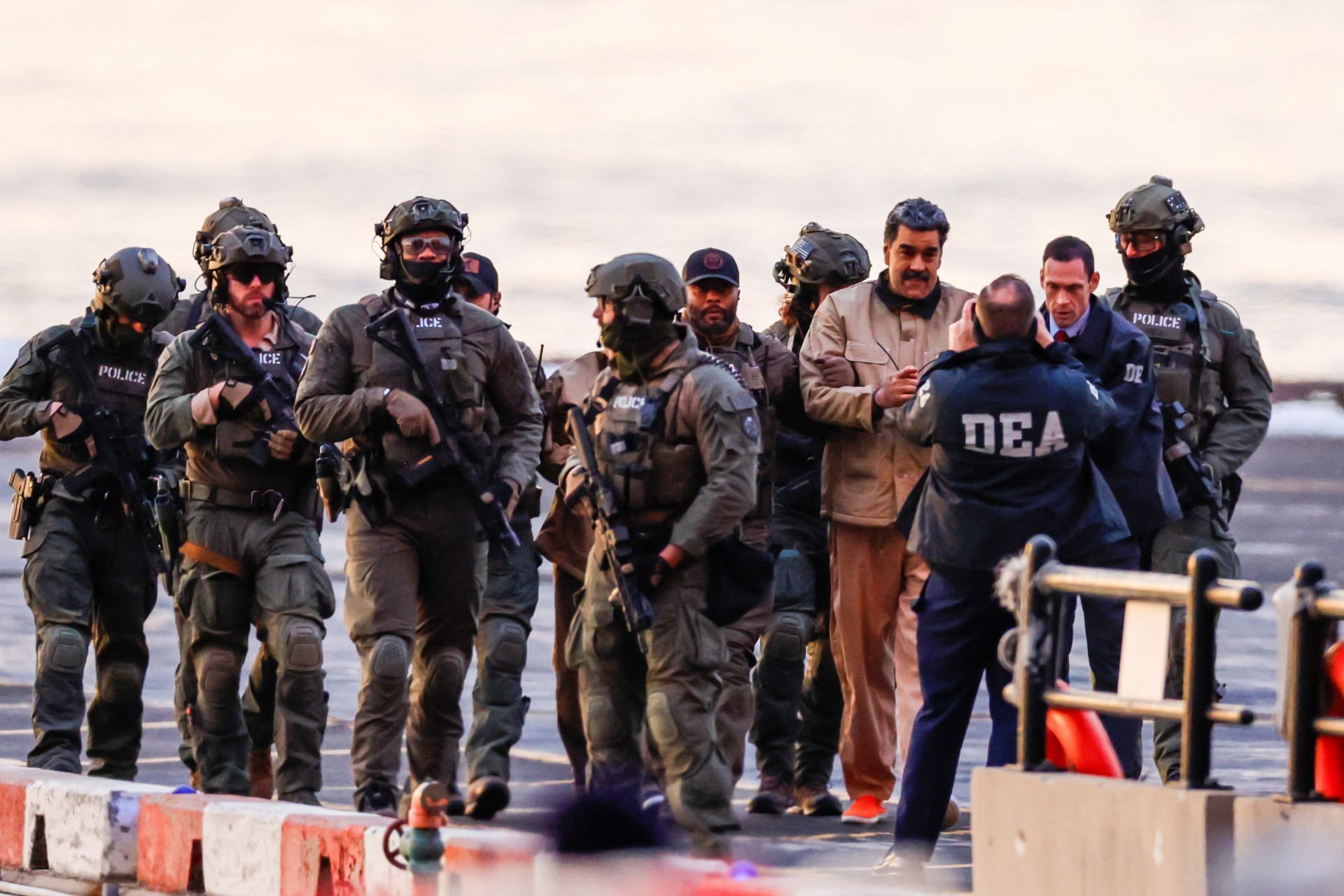 Photo of captured Nicolas Maduro