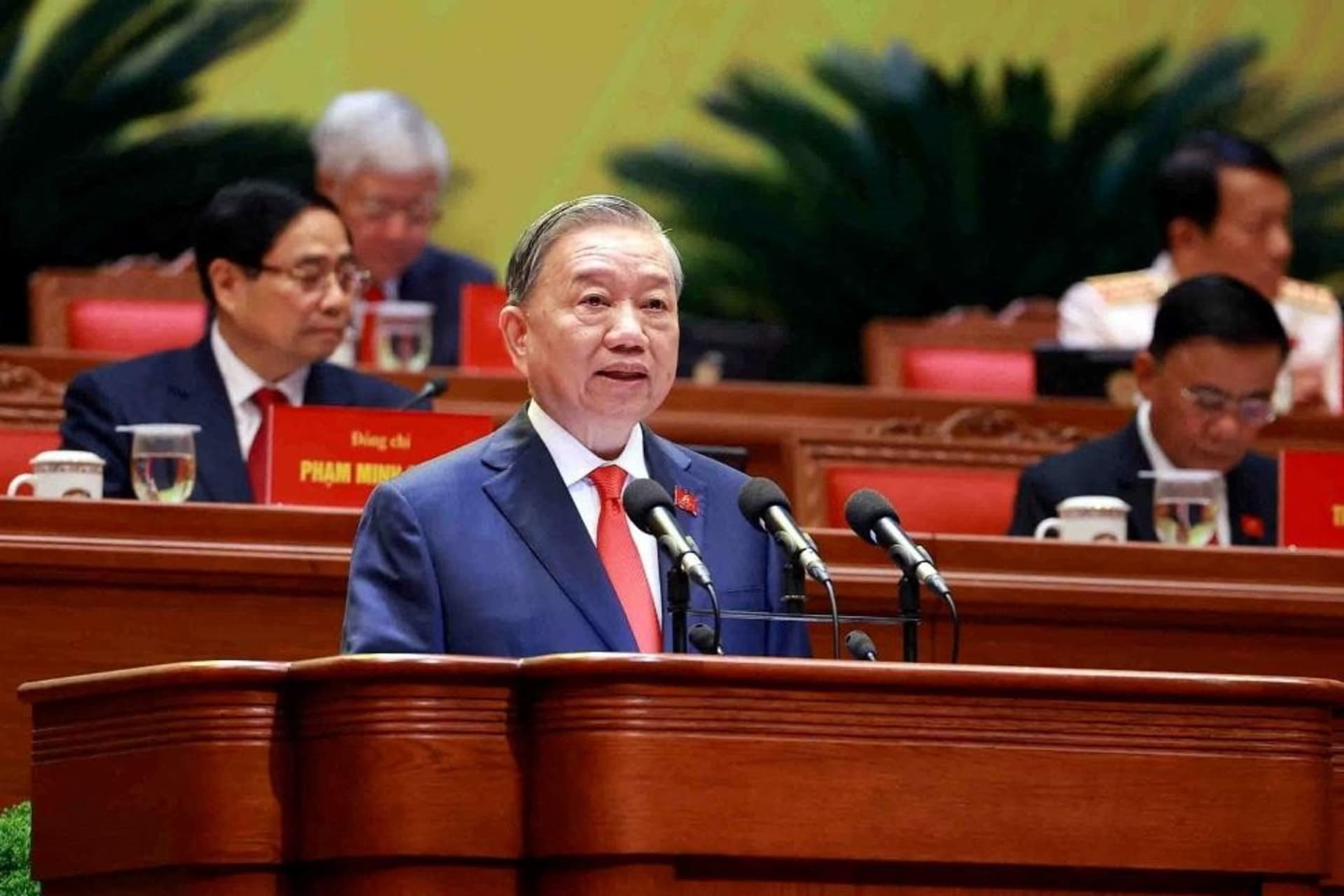 <p>Vietnam’s Communist Party General Secretary To Lam speaks during the 14th National Party Congress in Hanoi, Vietnam, on January 20, 2026.</p>
