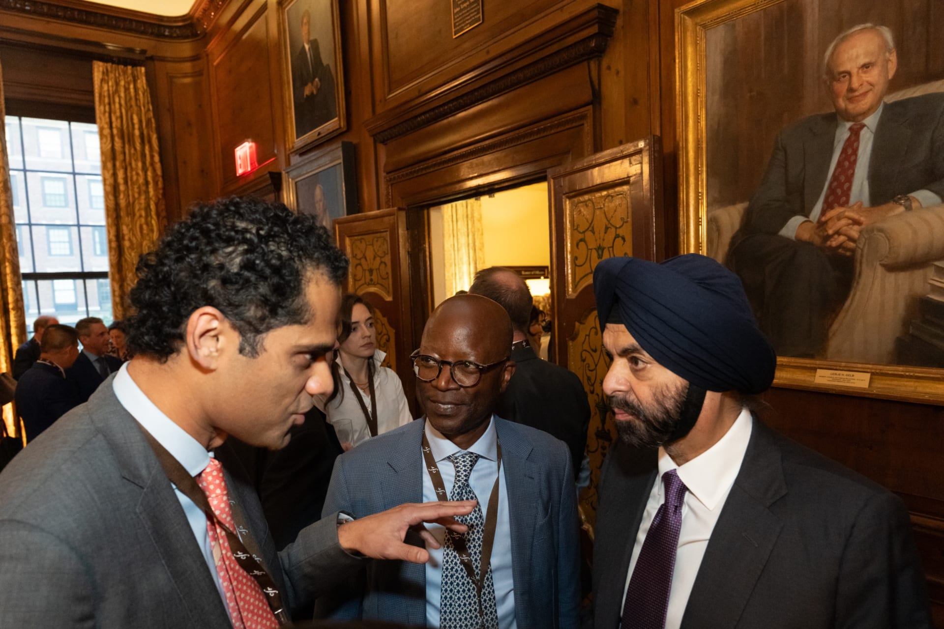 World Band President Ajay Banga with Annual Conference Participants