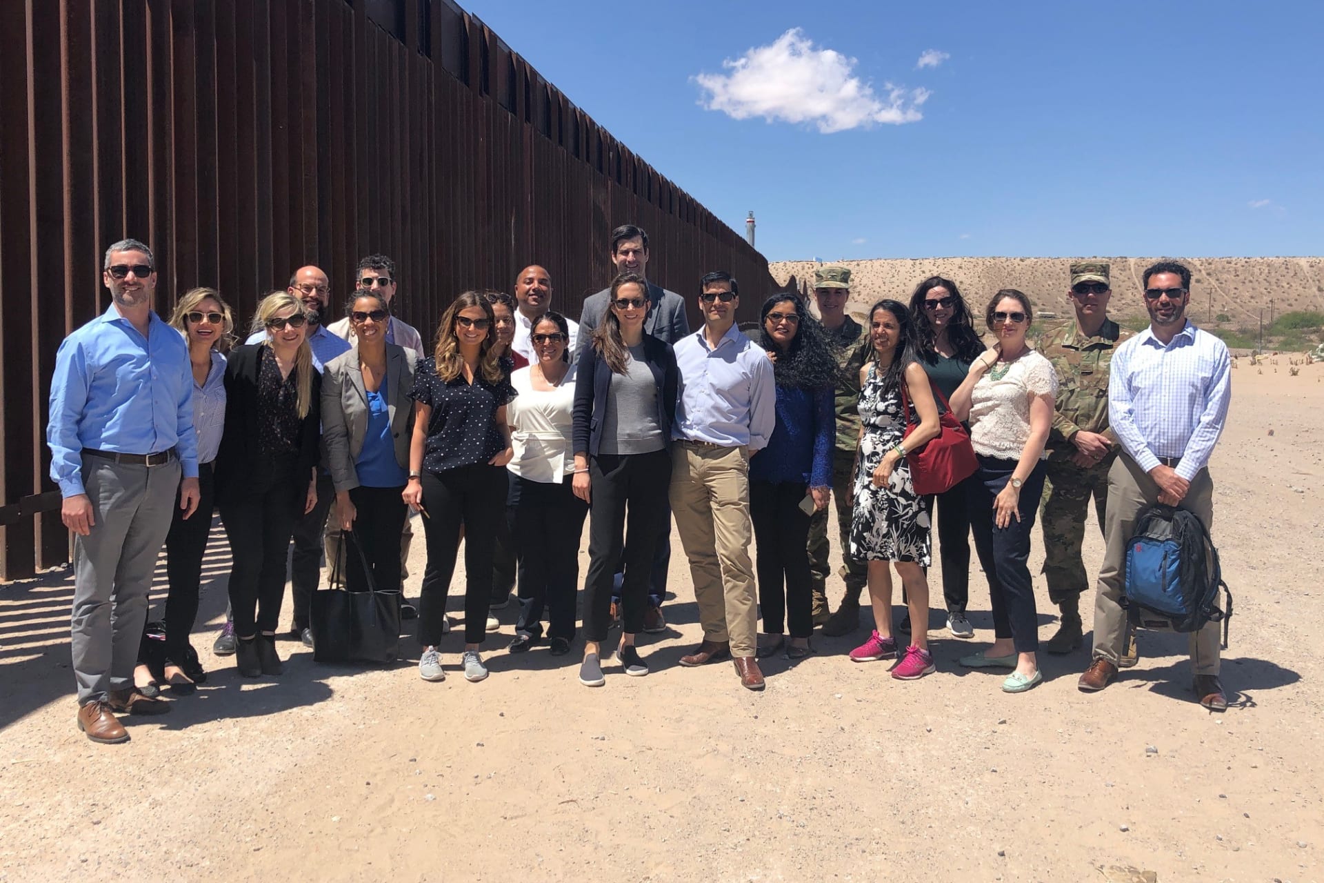 Group at Border Wall at Sunland Park_0