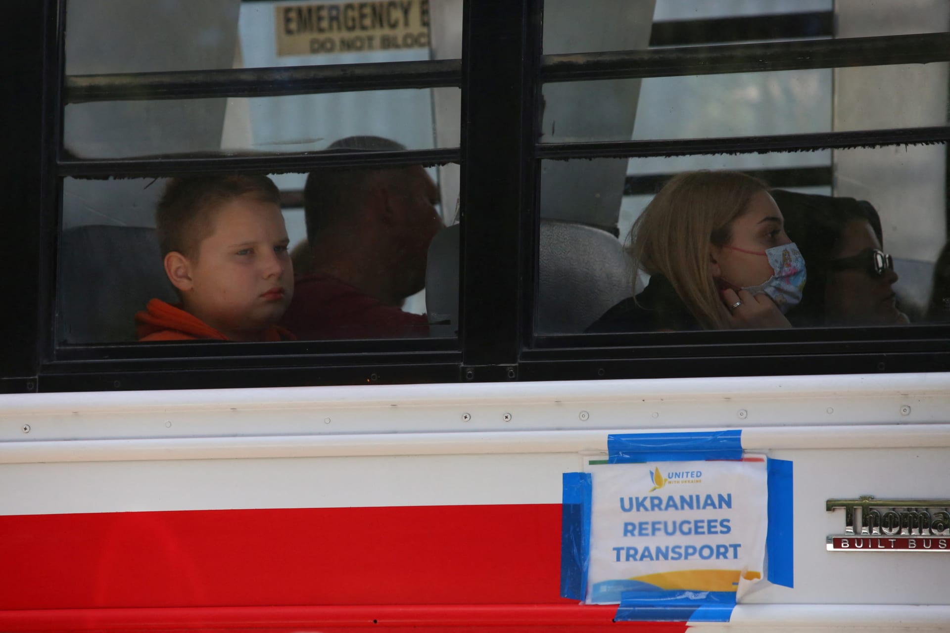 <p>Ukrainians wait to cross the U.S. border in Tijuana</p>