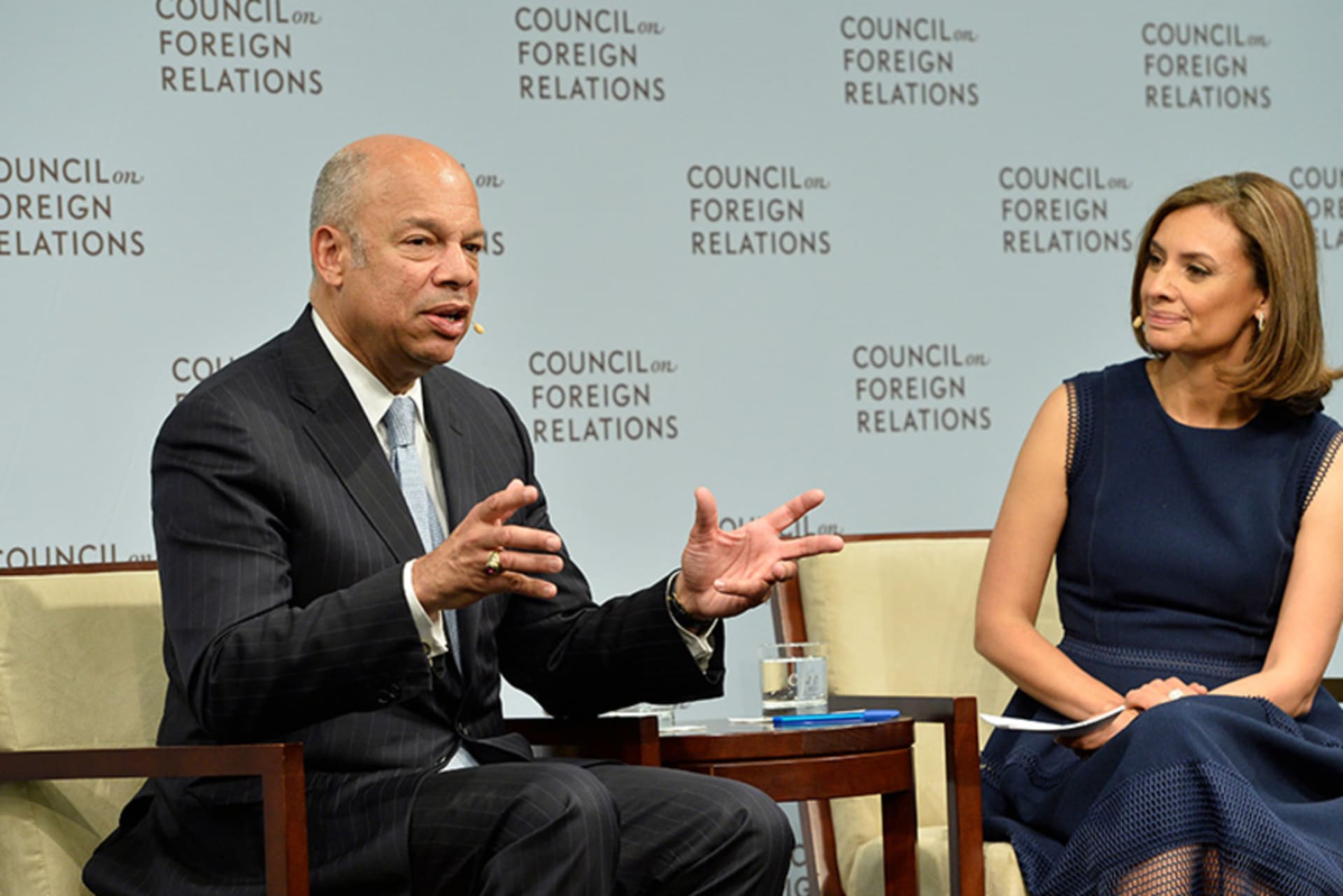 Jeh Johnson and Maria Teresa Kumar