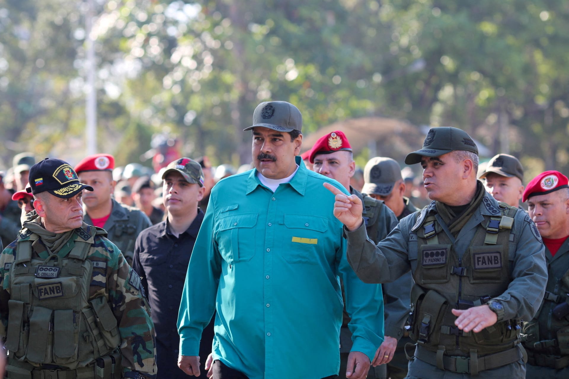 FILE PHOTO: Venezuela's President Nicolas Maduro takes part in a military exercise in Valencia