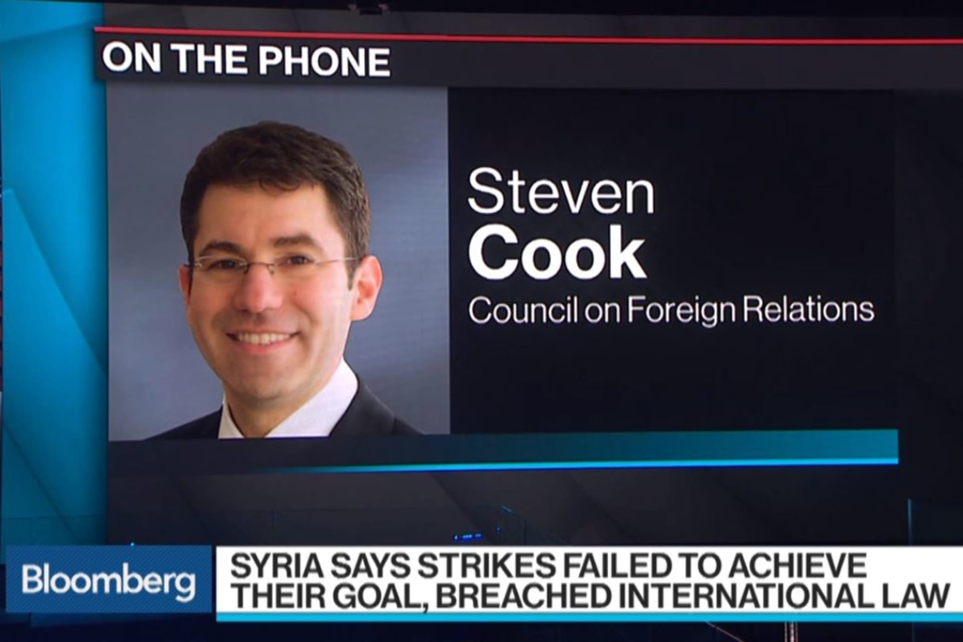 Cook on Bloomberg
